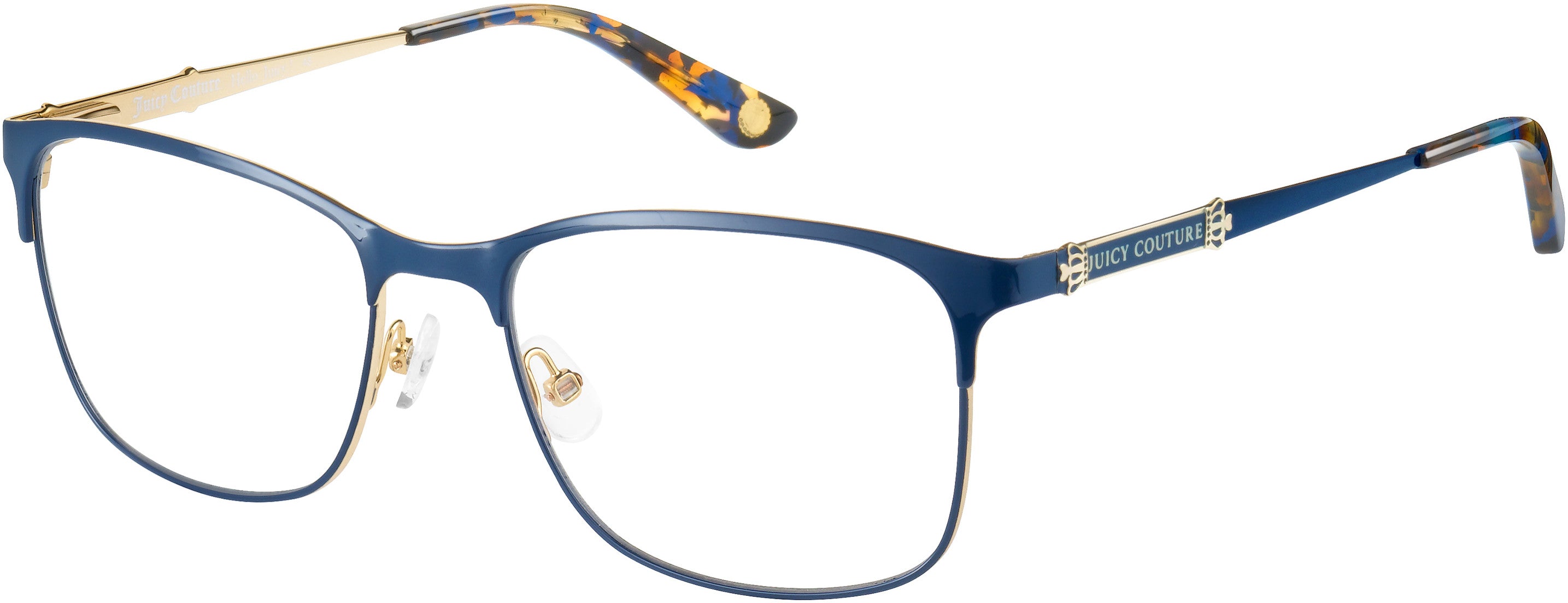 Juicy Couture Juicy 168 Square Eyeglasses 0KY2-0KY2  Blue Gold (00 Demo Lens)