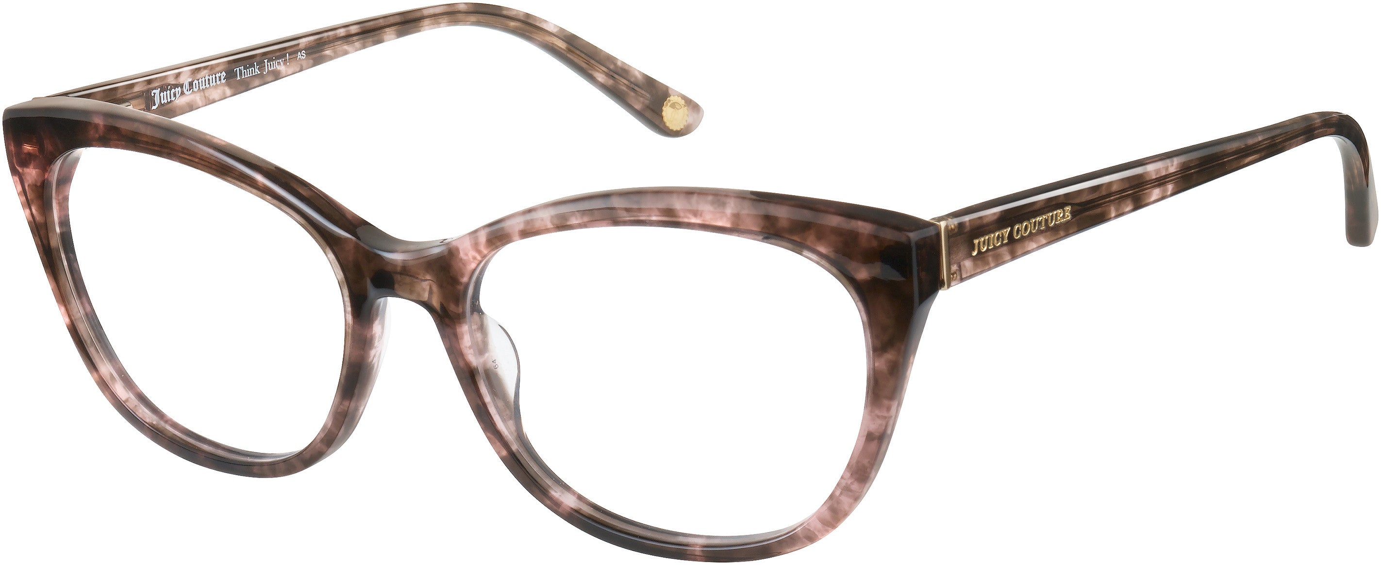 Juicy Couture Juicy 169 Cat Eye/butterfly Eyeglasses 001K-001K  Havana Light Pink (00 Demo Lens)