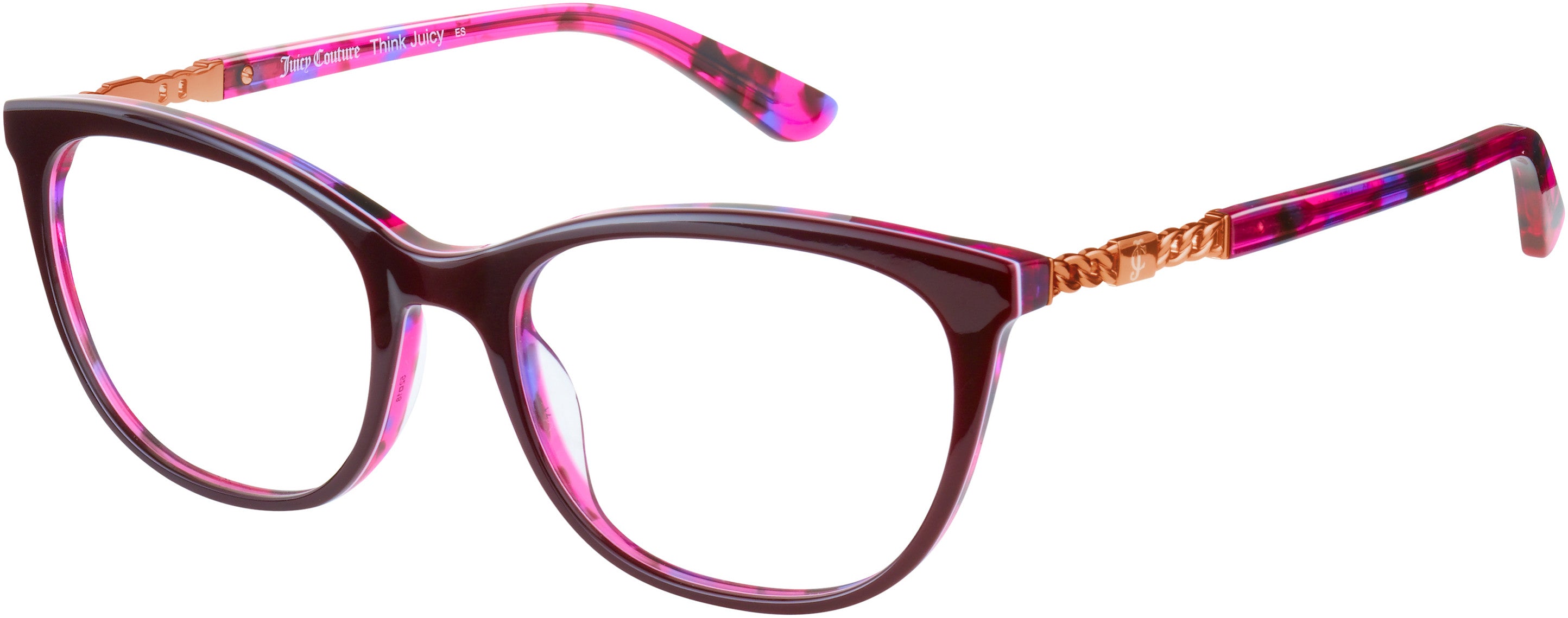 Juicy Couture Juicy 173 Square Eyeglasses 0HT8-0HT8  Pink Havana (00 Demo Lens)