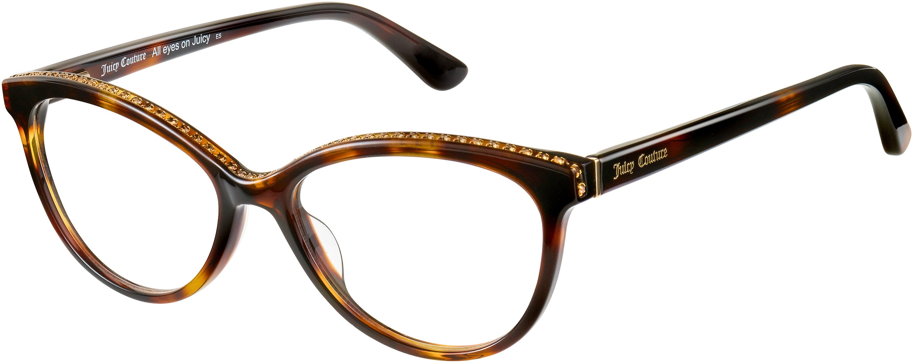 Juicy Couture Juicy 180 Cat Eye/butterfly Eyeglasses 0086-0086  Dark Havana (00 Demo Lens)