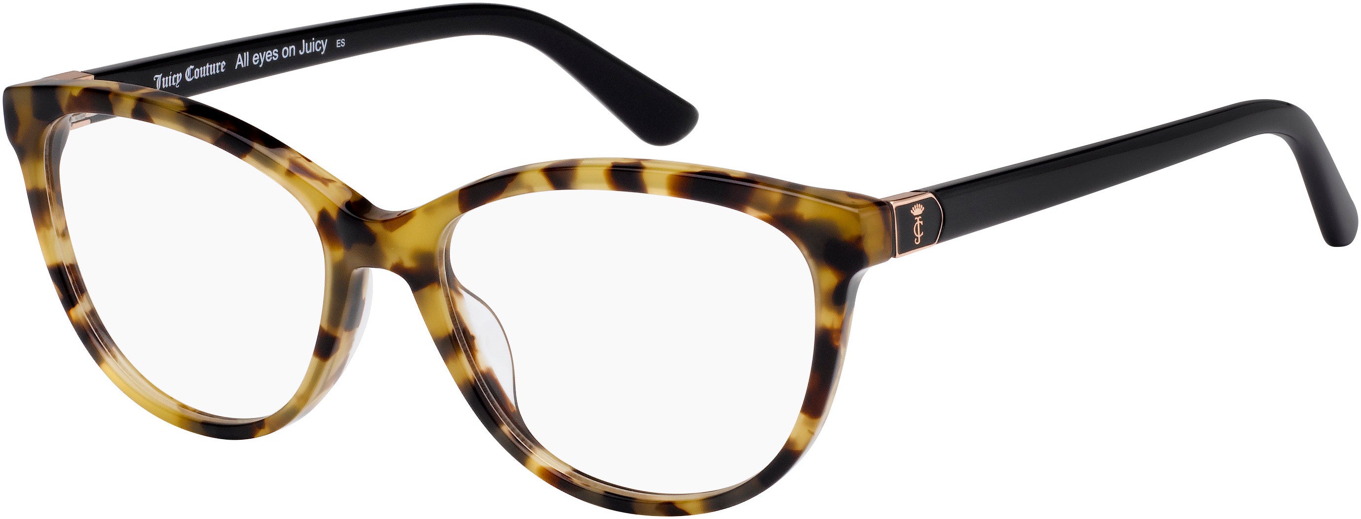 Juicy Couture Juicy 182 Cat Eye/butterfly Eyeglasses 0581-0581  Havana Black (00 Demo Lens)