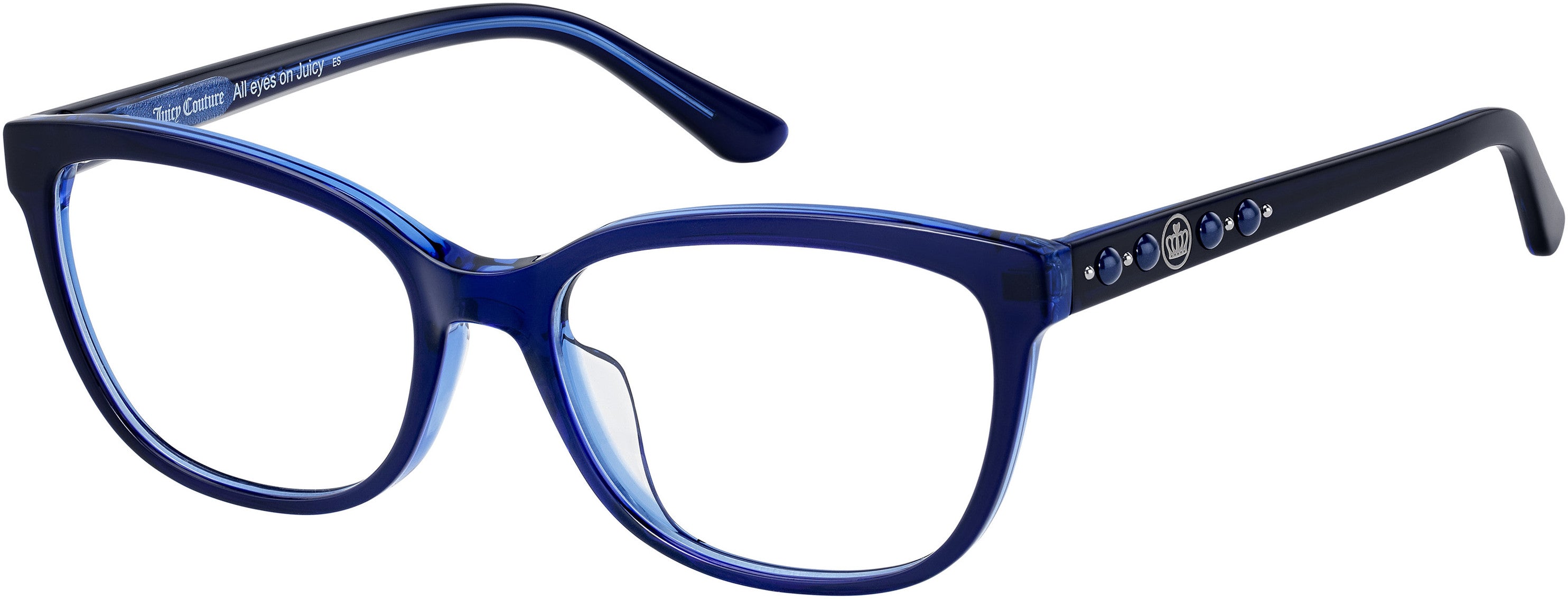 Juicy Couture Juicy 193 Rectangular Eyeglasses 0PJP-0PJP  Blue (00 Demo Lens)