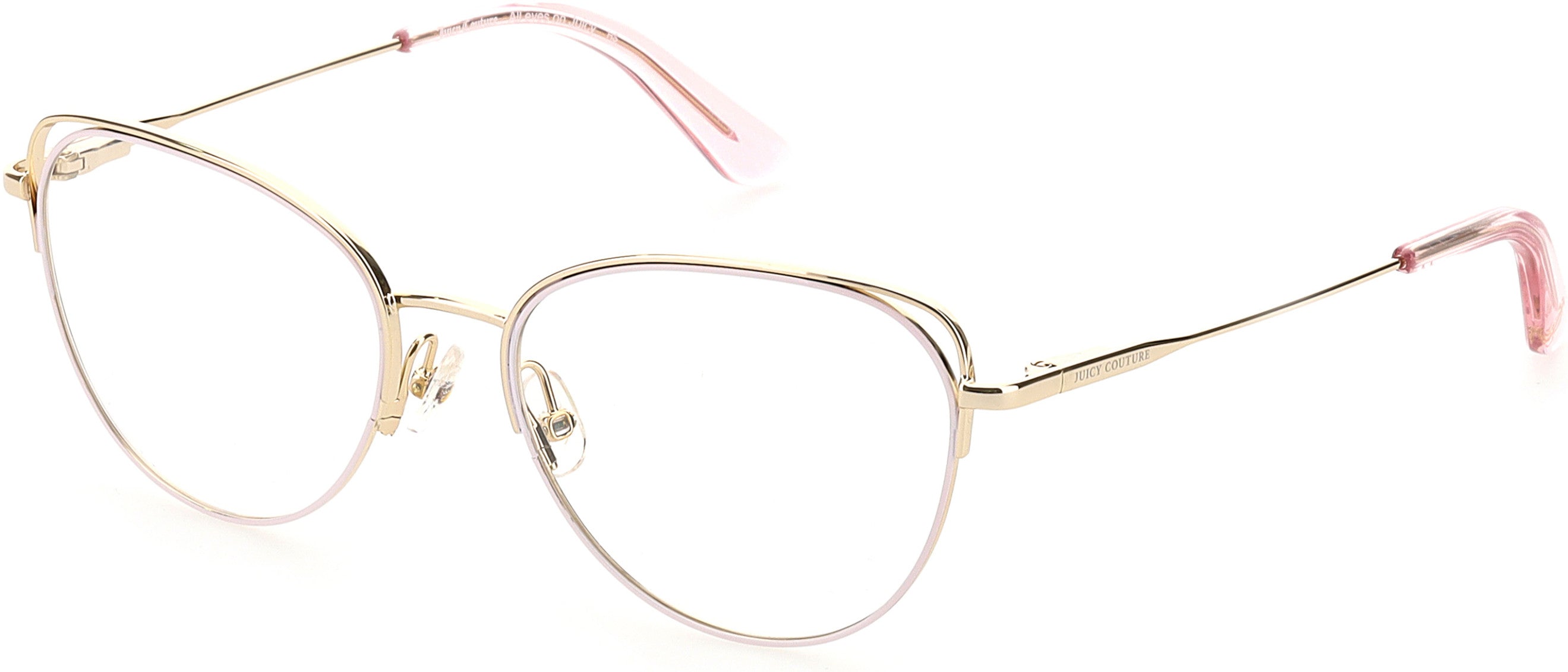 Juicy Couture Juicy 200/G Cat Eye/butterfly Eyeglasses 0EYR-0EYR  Gold Pink (00 Demo Lens)