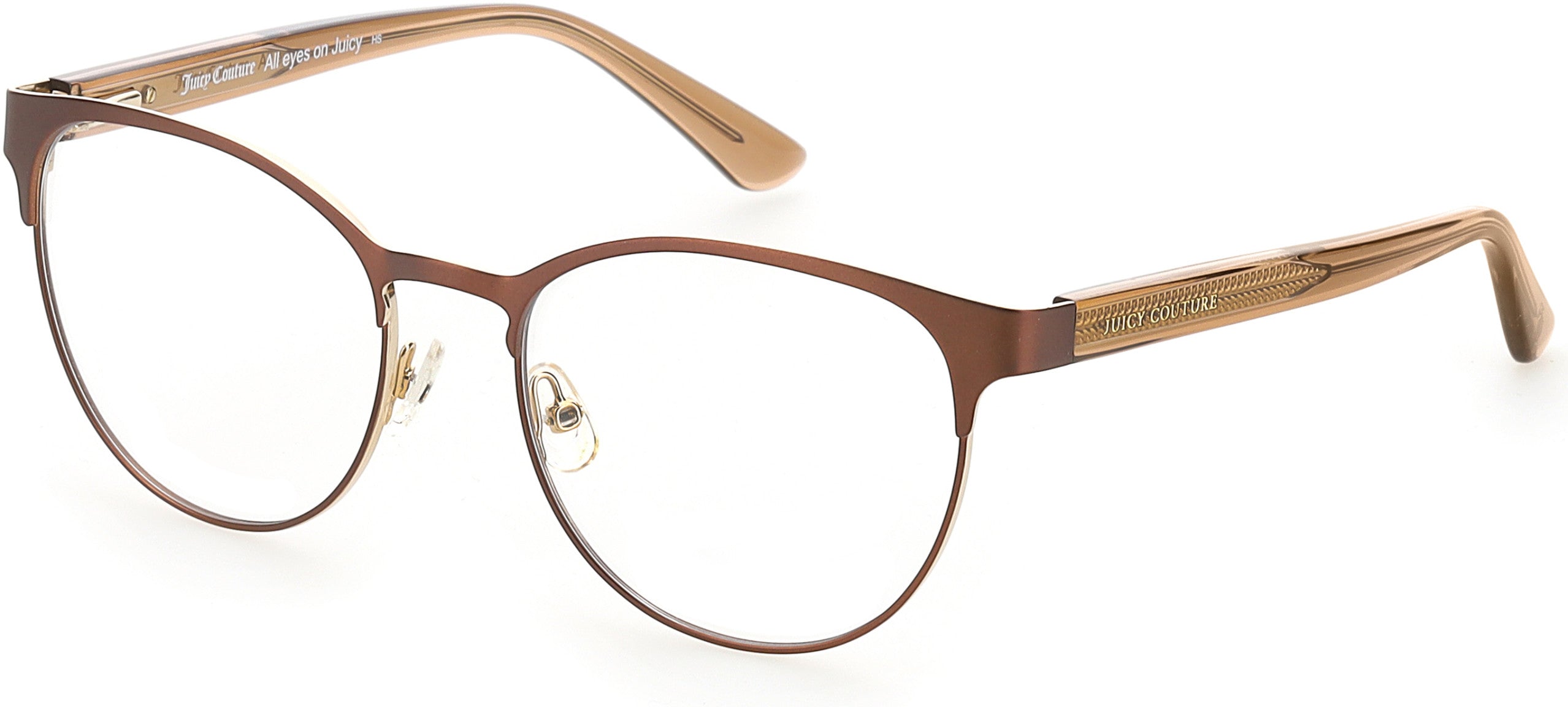 Juicy Couture Juicy 203/G Oval Modified Eyeglasses 04IN-04IN  Matte Brown (00 Demo Lens)