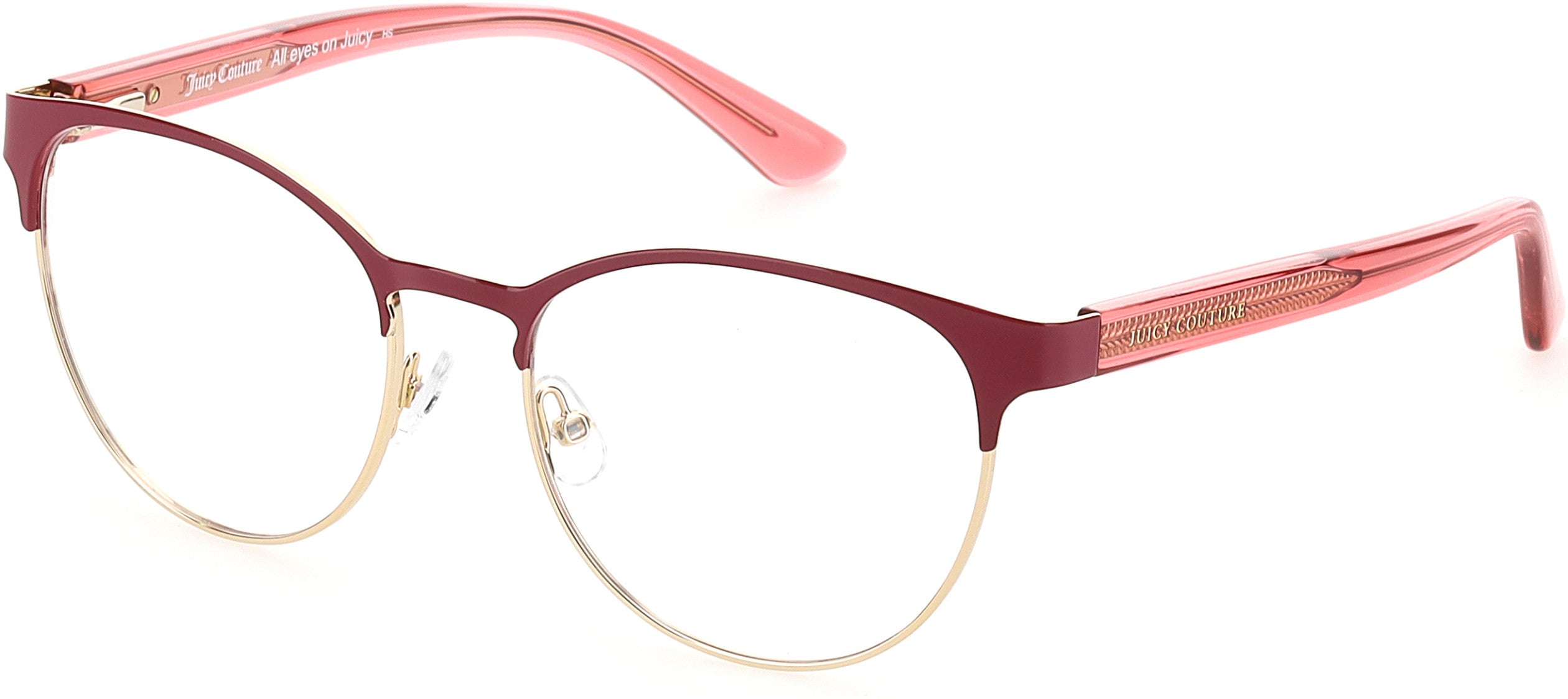 Juicy Couture Juicy 203/G Oval Modified Eyeglasses 08CQ-08CQ  Cherry (00 Demo Lens)