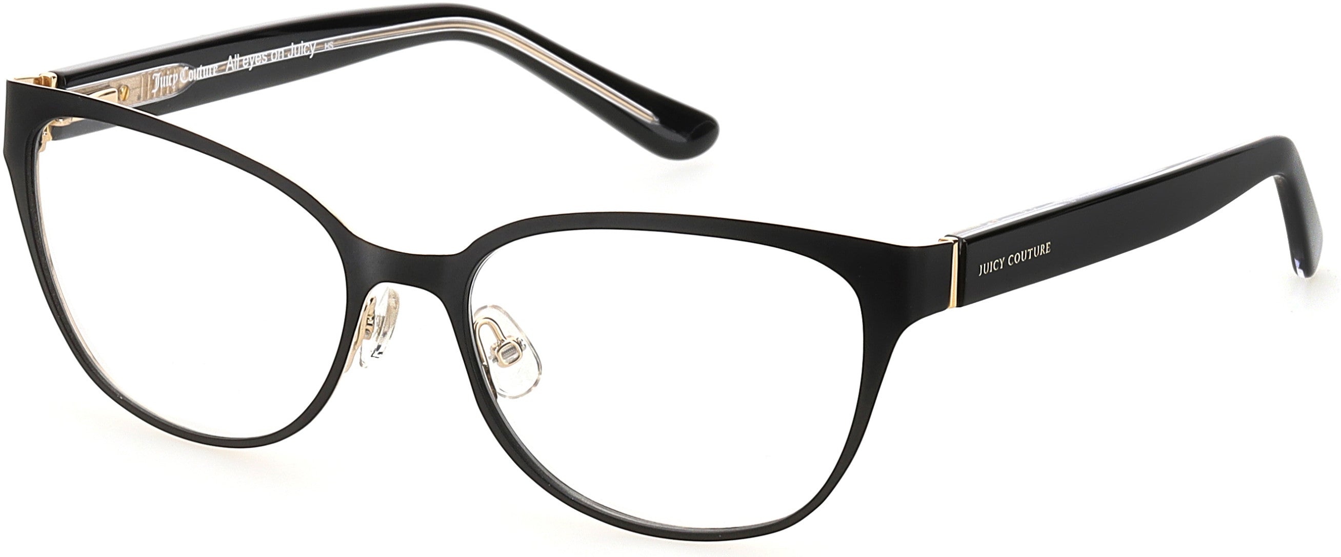 Juicy Couture Juicy 205 Cat Eye/butterfly Eyeglasses 0003-0003  Matte Black (00 Demo Lens)