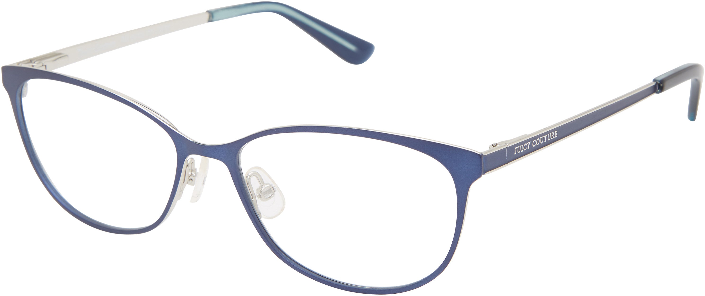 Juicy Couture Juicy 206 Rectangular Eyeglasses 0FLL-0FLL  Matte Blue (00 Demo Lens)