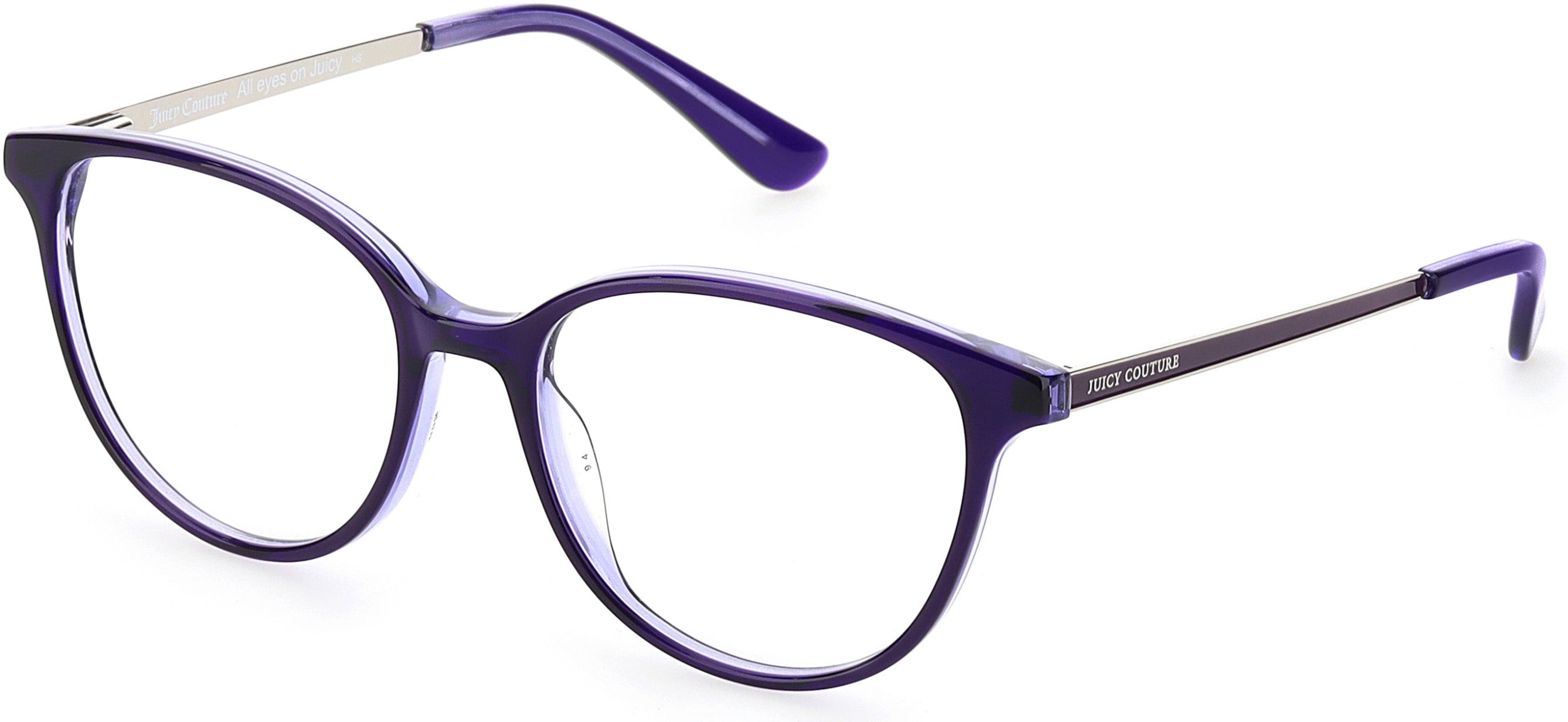 Juicy Couture Juicy 207/G Oval Modified Eyeglasses 0B3V-0B3V  Violet (00 Demo Lens)