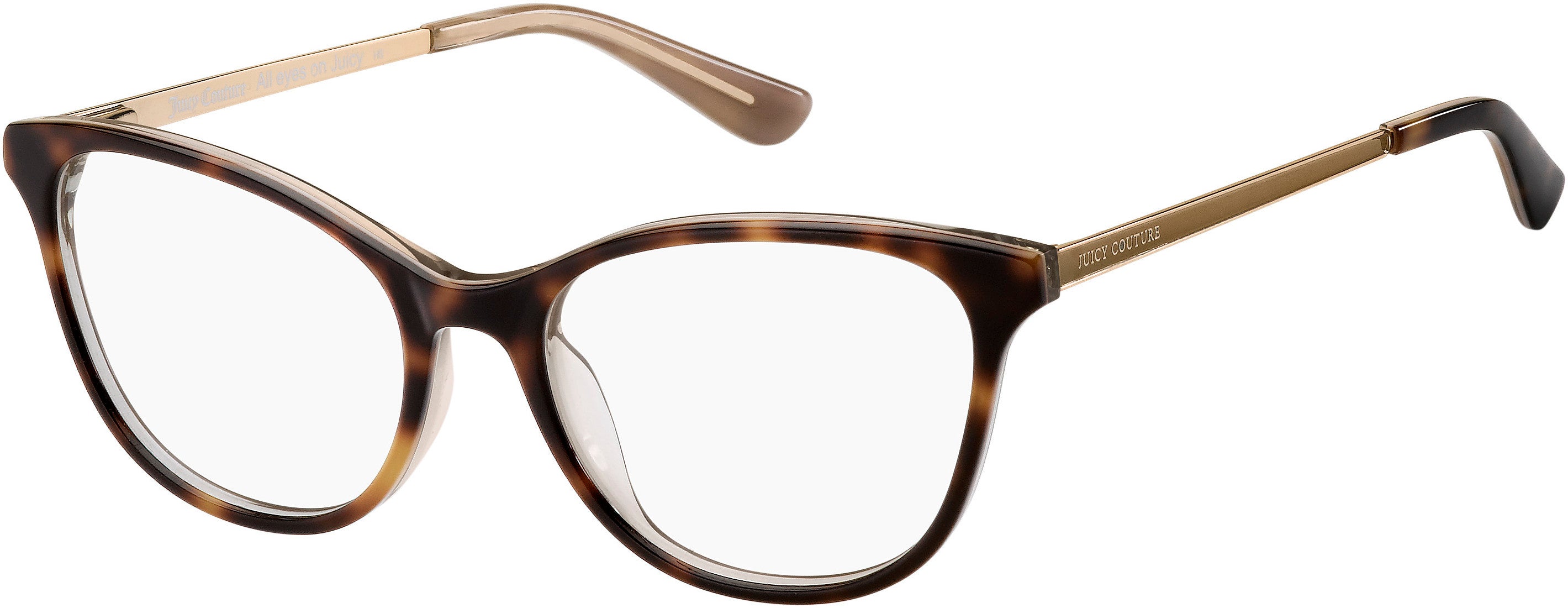 Juicy Couture Juicy 208 Cat Eye/butterfly Eyeglasses 0086-0086  Dark Havana (00 Demo Lens)