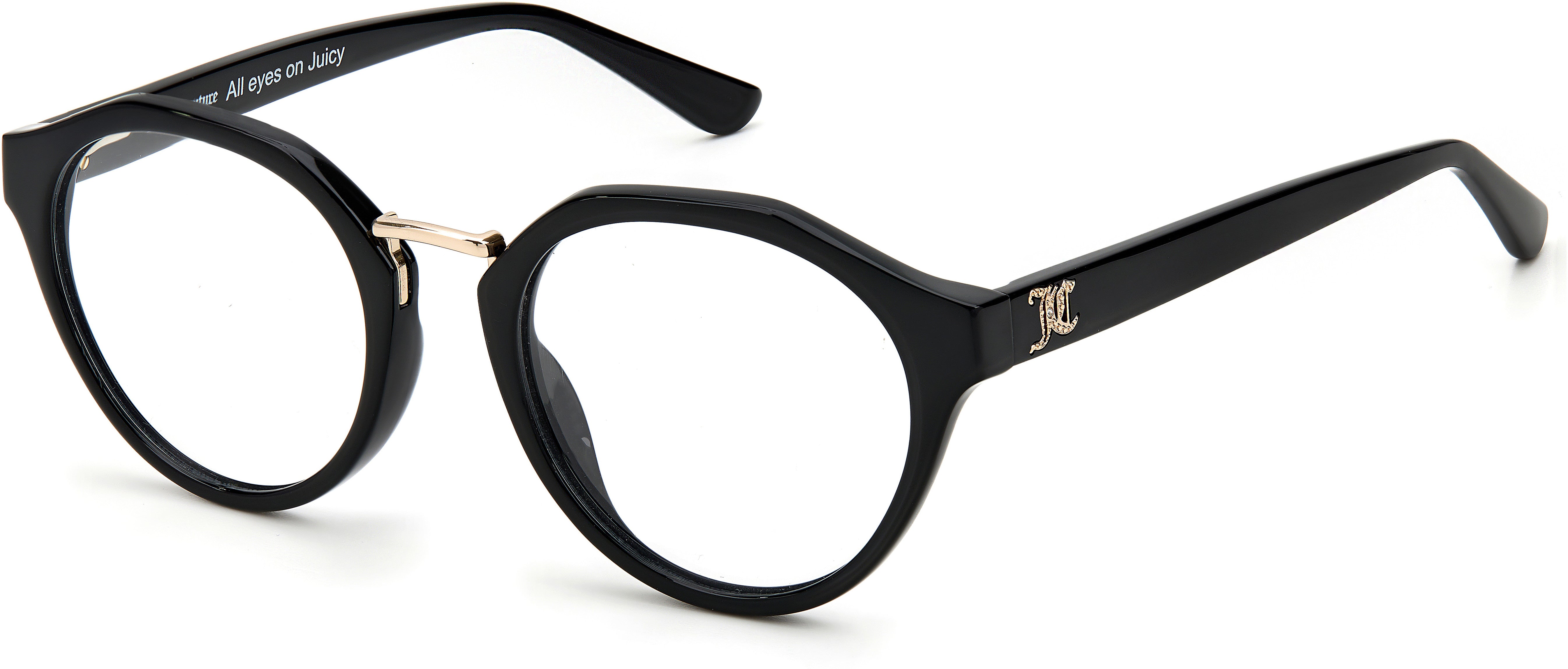 Juicy Couture Juicy 209 Oval Modified Eyeglasses 0807-0807  Black (00 Demo Lens)