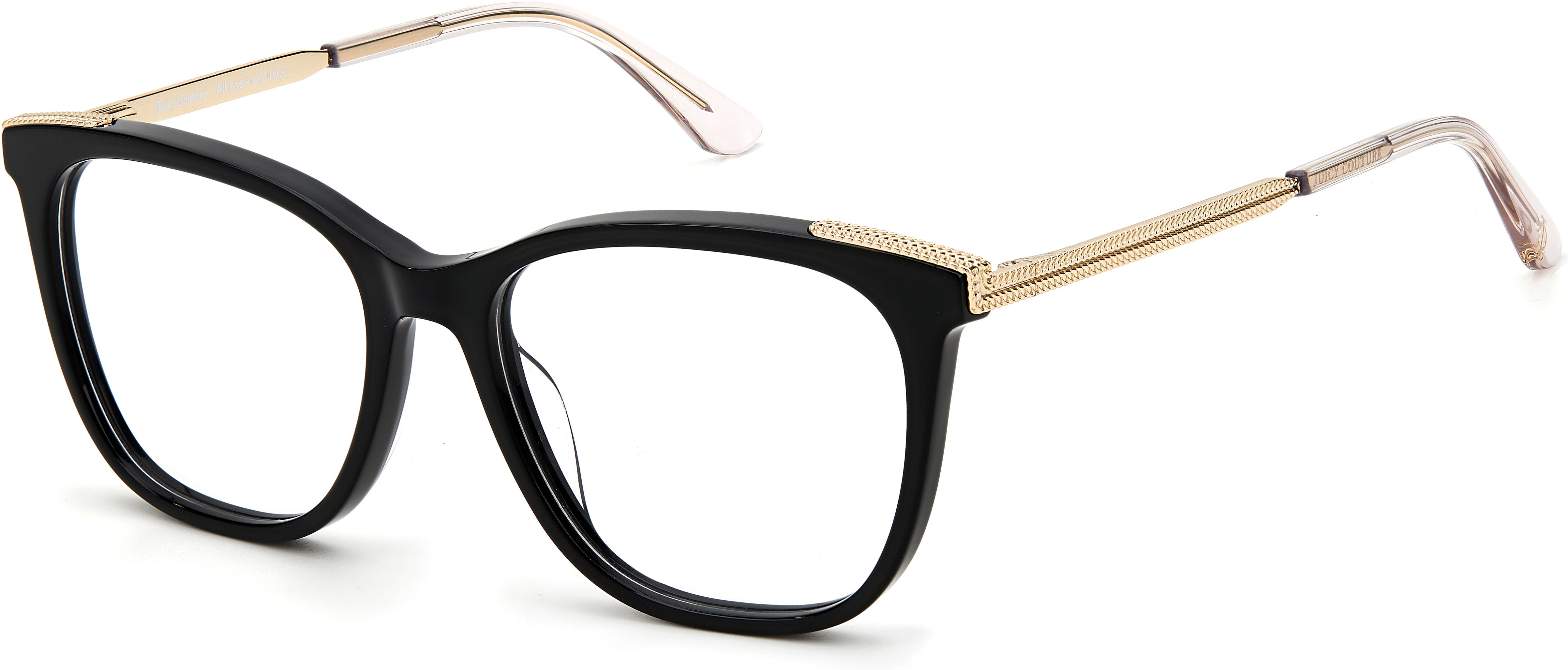 Juicy Couture Juicy 211 Rectangular Eyeglasses 0807-0807  Black (00 Demo Lens)
