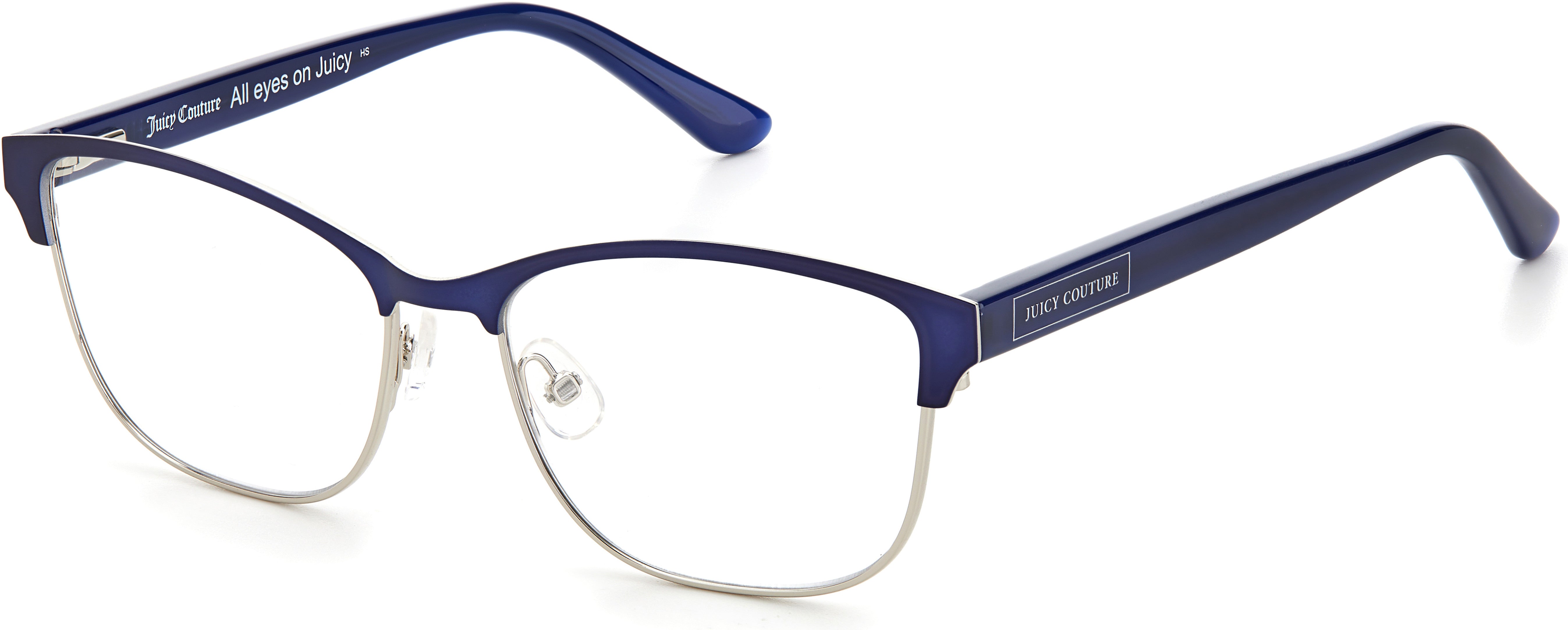 Juicy Couture Juicy 220 Rectangular Eyeglasses 0PJP-0PJP  Blue (00 Demo Lens)