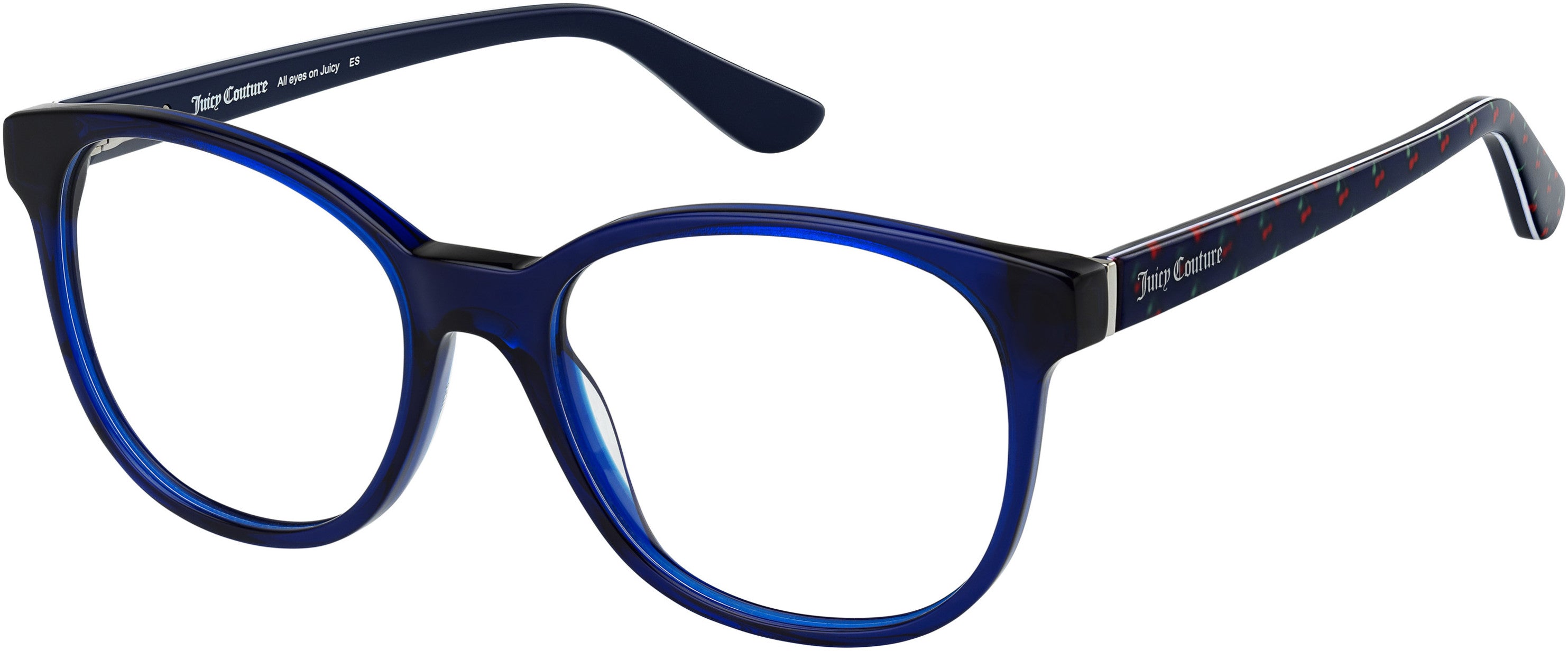 Juicy Couture Juicy 301 Rectangular Eyeglasses 0PJP-0PJP  Blue (00 Demo Lens)