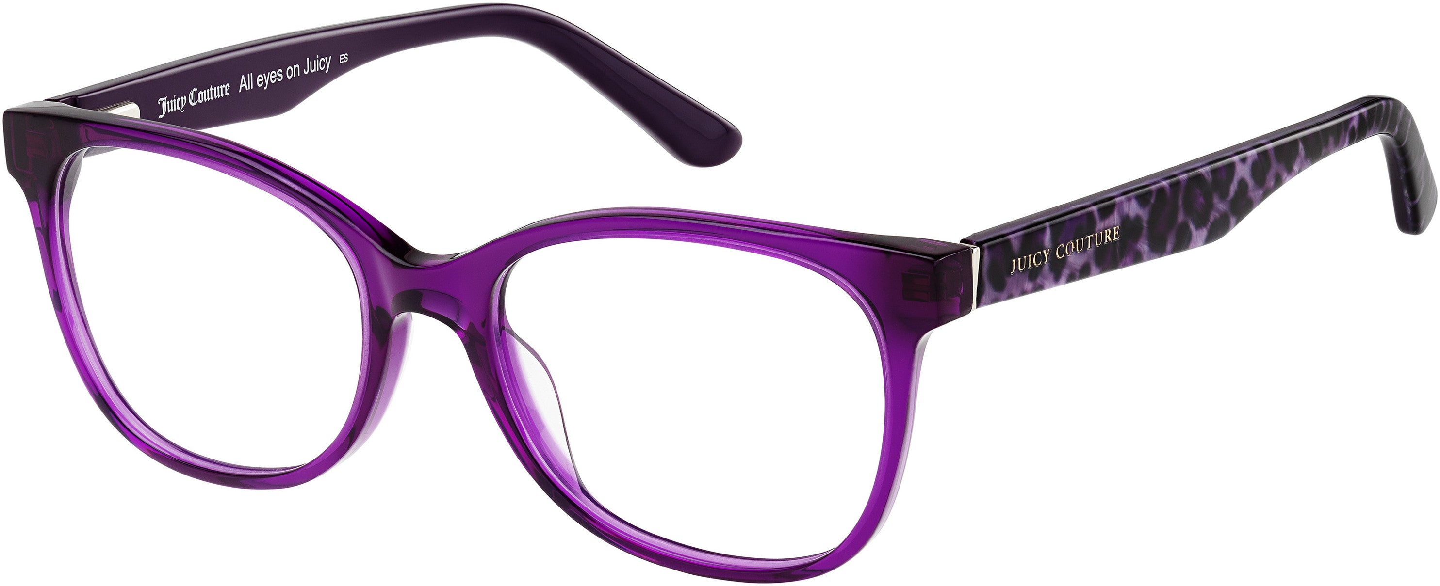 Juicy Couture Juicy 302 Rectangular Eyeglasses 0B3V-0B3V  Violet (00 Demo Lens)