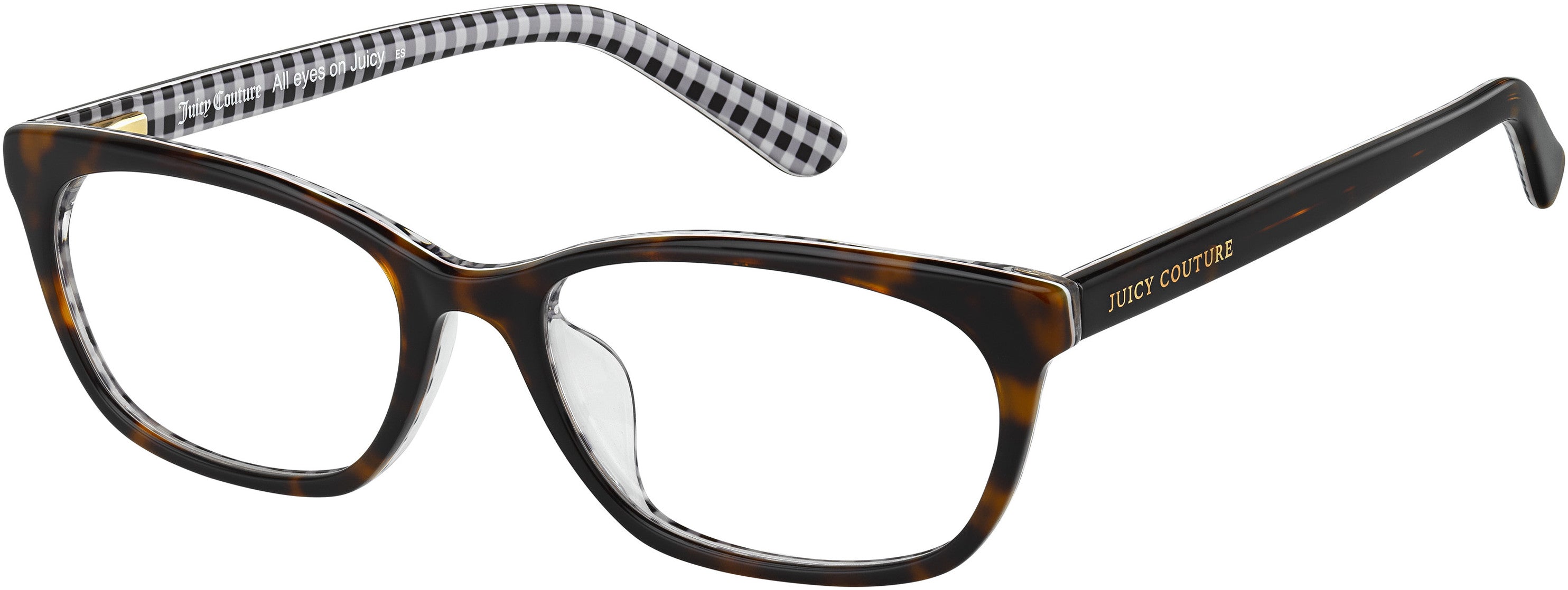 Juicy Couture Juicy 303 Cat Eye/butterfly Eyeglasses 0086-0086  Dark Havana (00 Demo Lens)