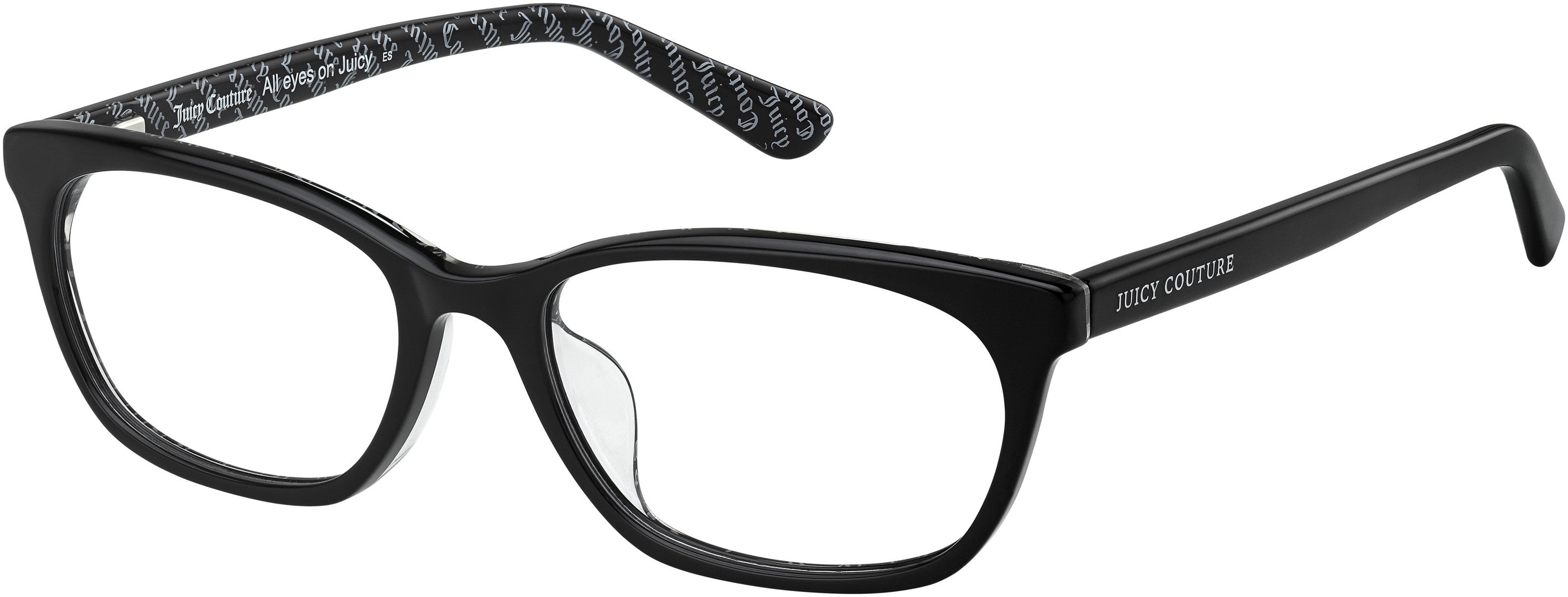 Juicy Couture Juicy 303 Cat Eye/butterfly Eyeglasses 0807-0807  Black (00 Demo Lens)