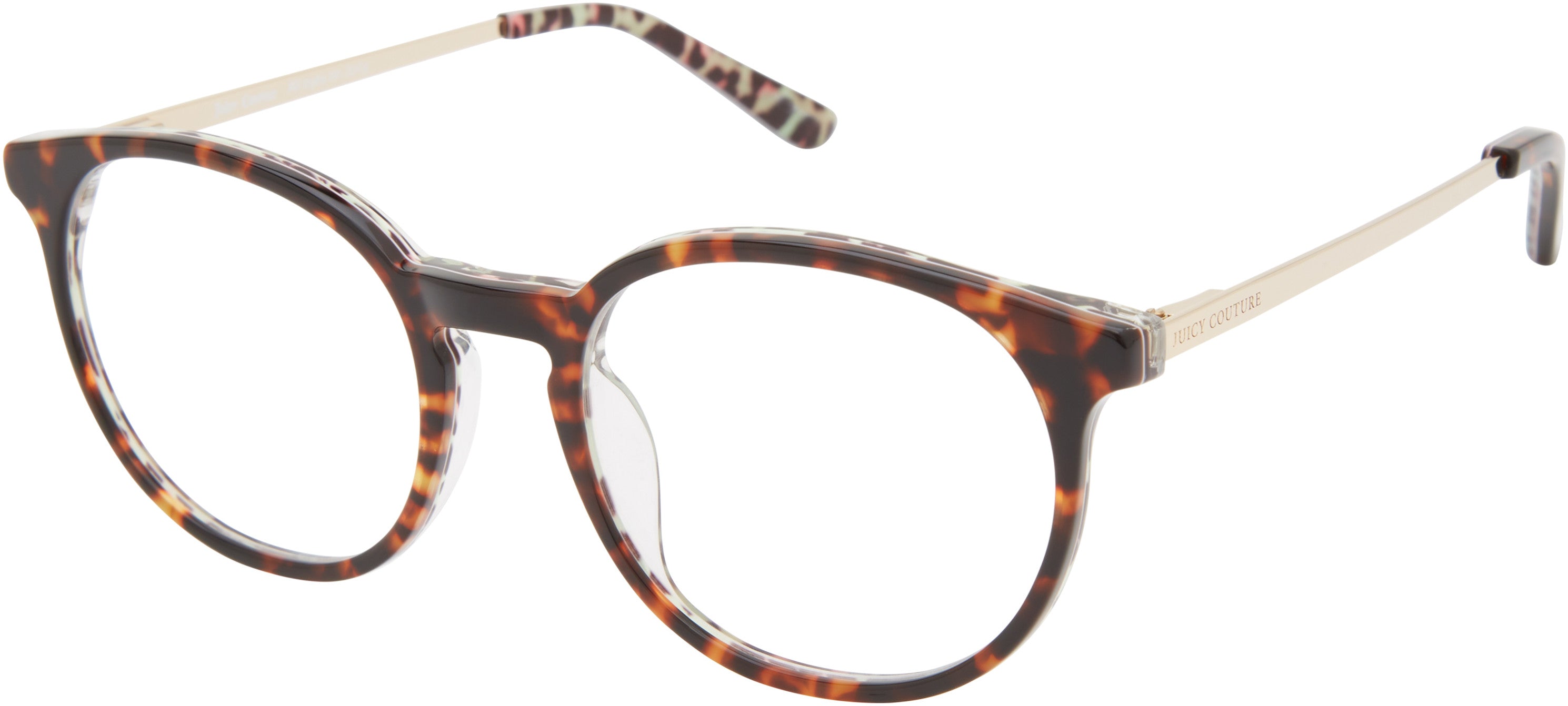 Juicy Couture Juicy 306 Oval Modified Eyeglasses 0086-0086  Dark Havana (00 Demo Lens)