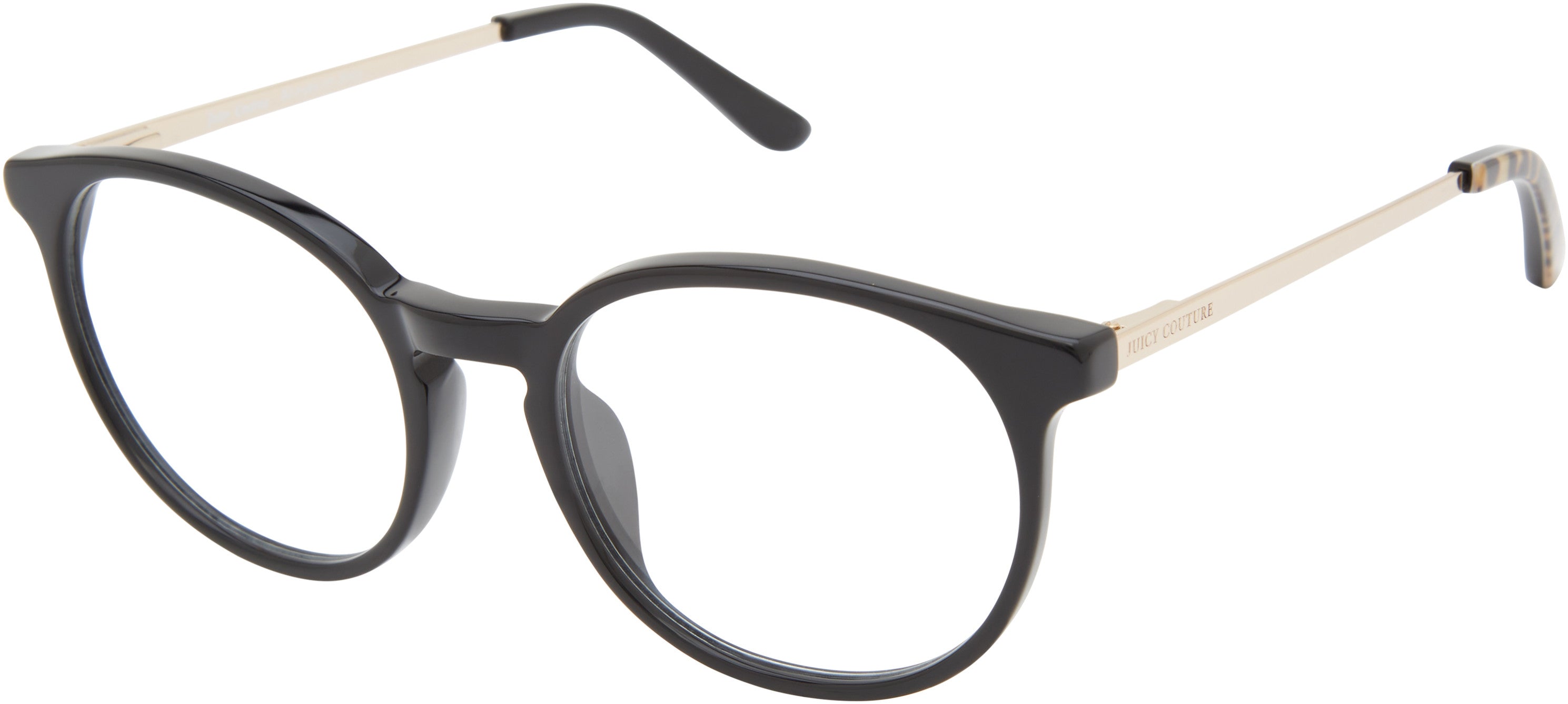 Juicy Couture Juicy 306 Oval Modified Eyeglasses 0807-0807  Black (00 Demo Lens)