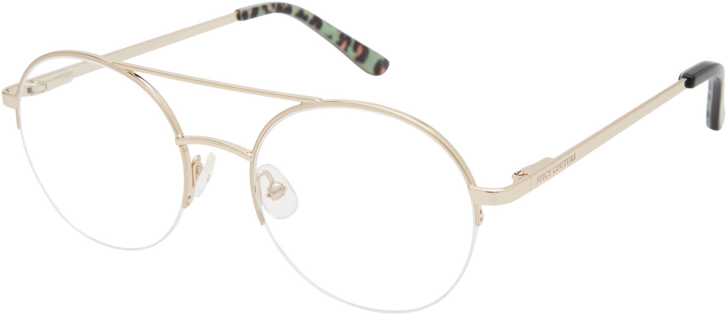 Juicy Couture Juicy 307/G Oval Modified Eyeglasses 03YG-03YG  Lgh Gold (00 Demo Lens)