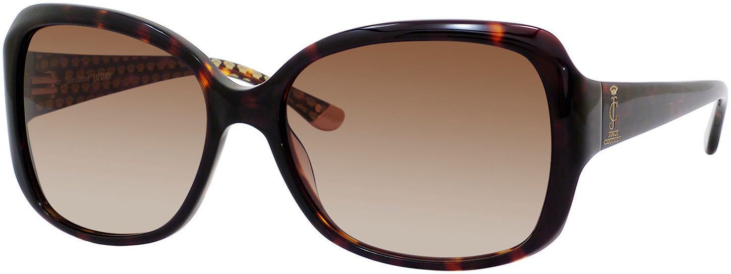 Juicy Couture Juicy 503/S Rectangular Sunglasses 0086-0086  Dark Havana (Y6 Brown Gradient)