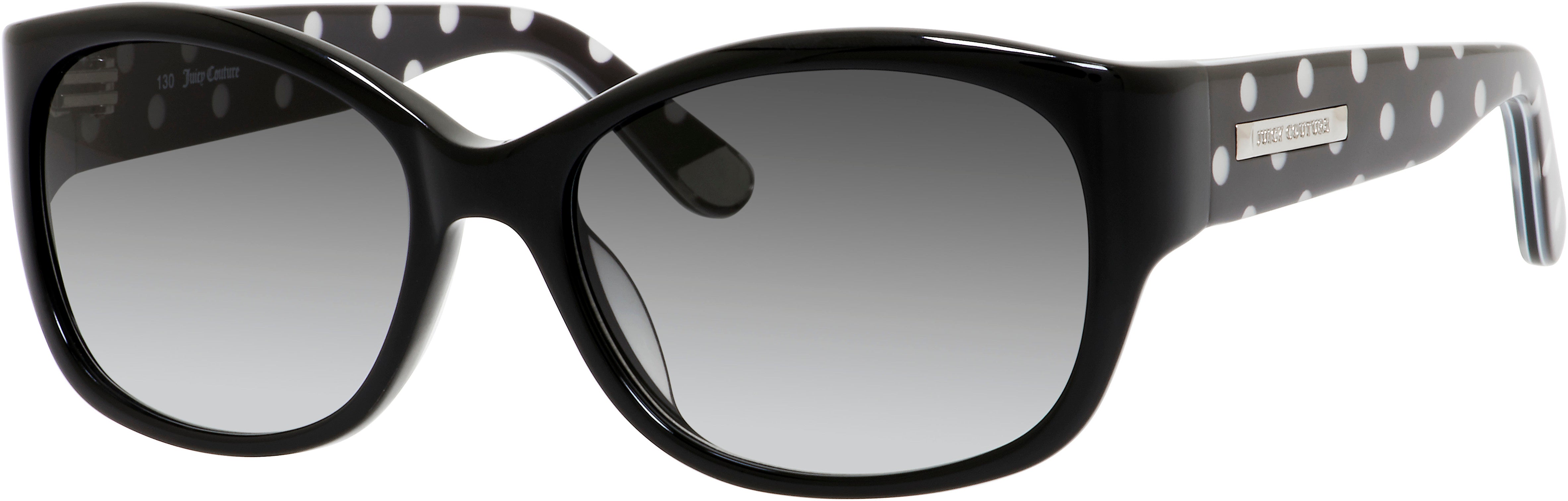Juicy Couture Juicy 551/S Rectangular Sunglasses 0RE8-0RE8  Black Polka Dot (Y7 Gray Gradient)
