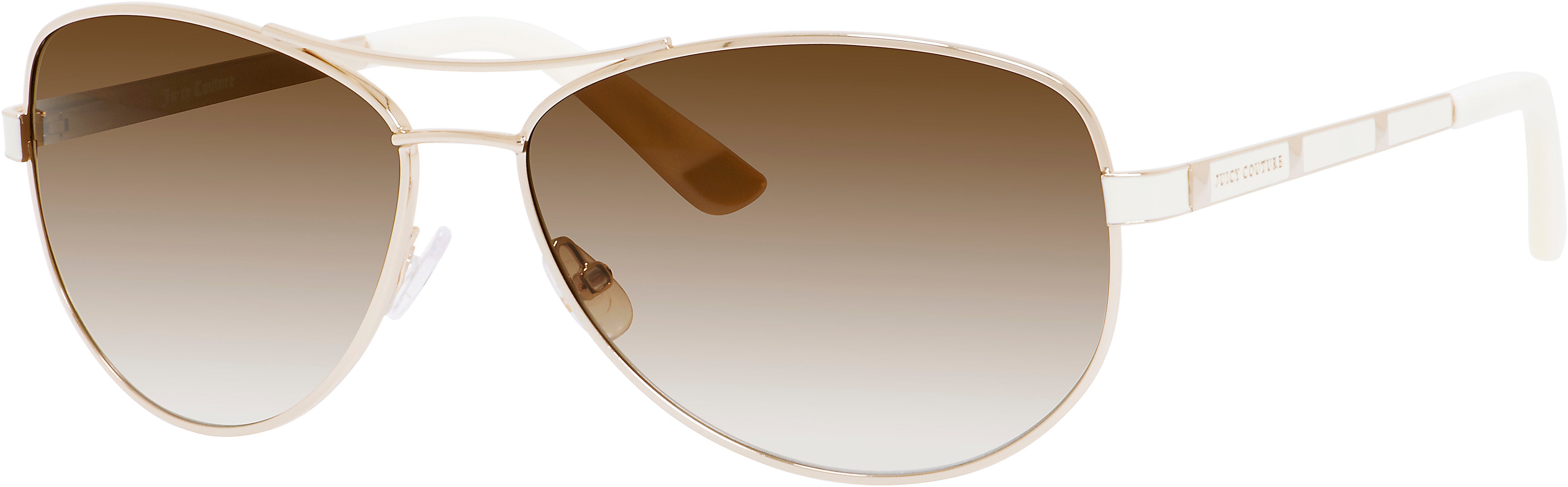 Juicy Couture Juicy 554/S Aviator Sunglasses 03YG-03YG  Light Gold (Y6 Brown Gradient)