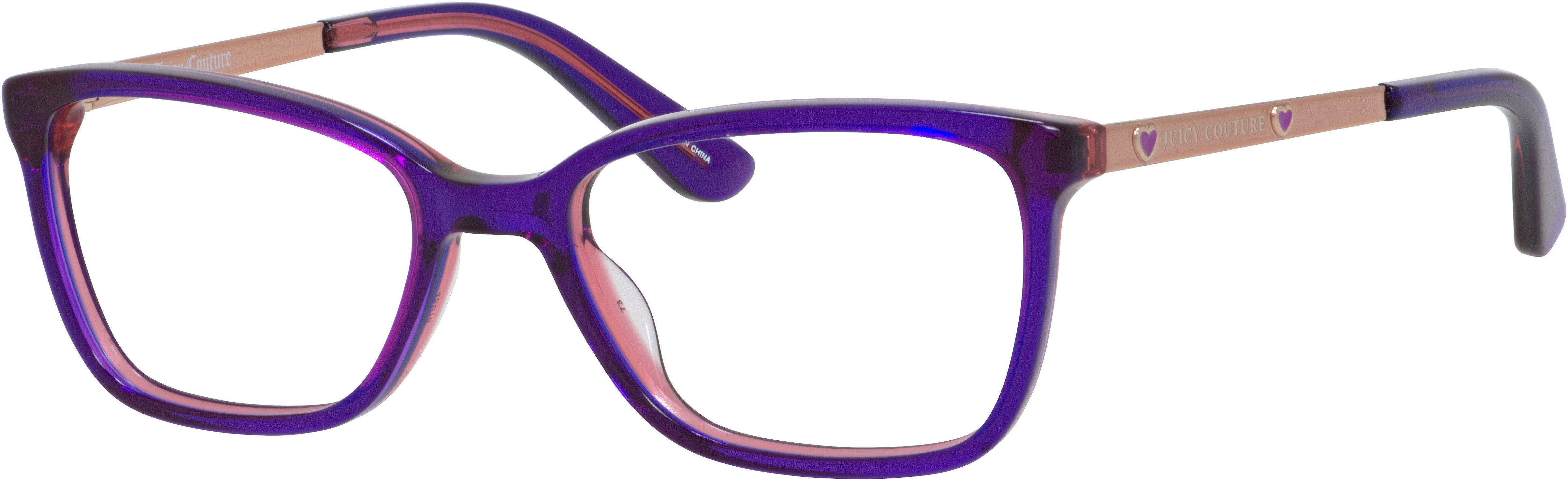 Juicy Couture Juicy 929 Square Eyeglasses 0S1V-0S1V  Pink Violet (00 Demo Lens)