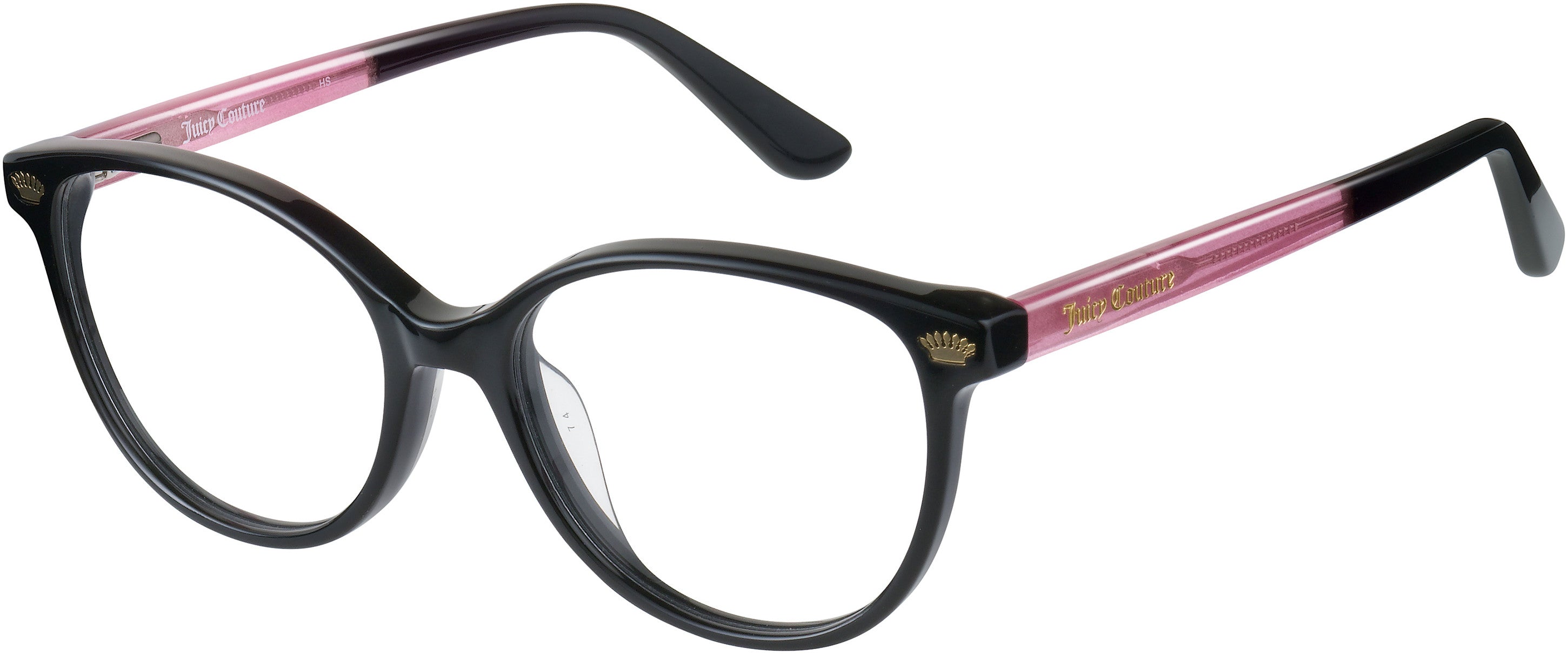 Juicy Couture Juicy 932 Cat Eye/butterfly Eyeglasses 03H2-03H2  Black Pink (00 Demo Lens)