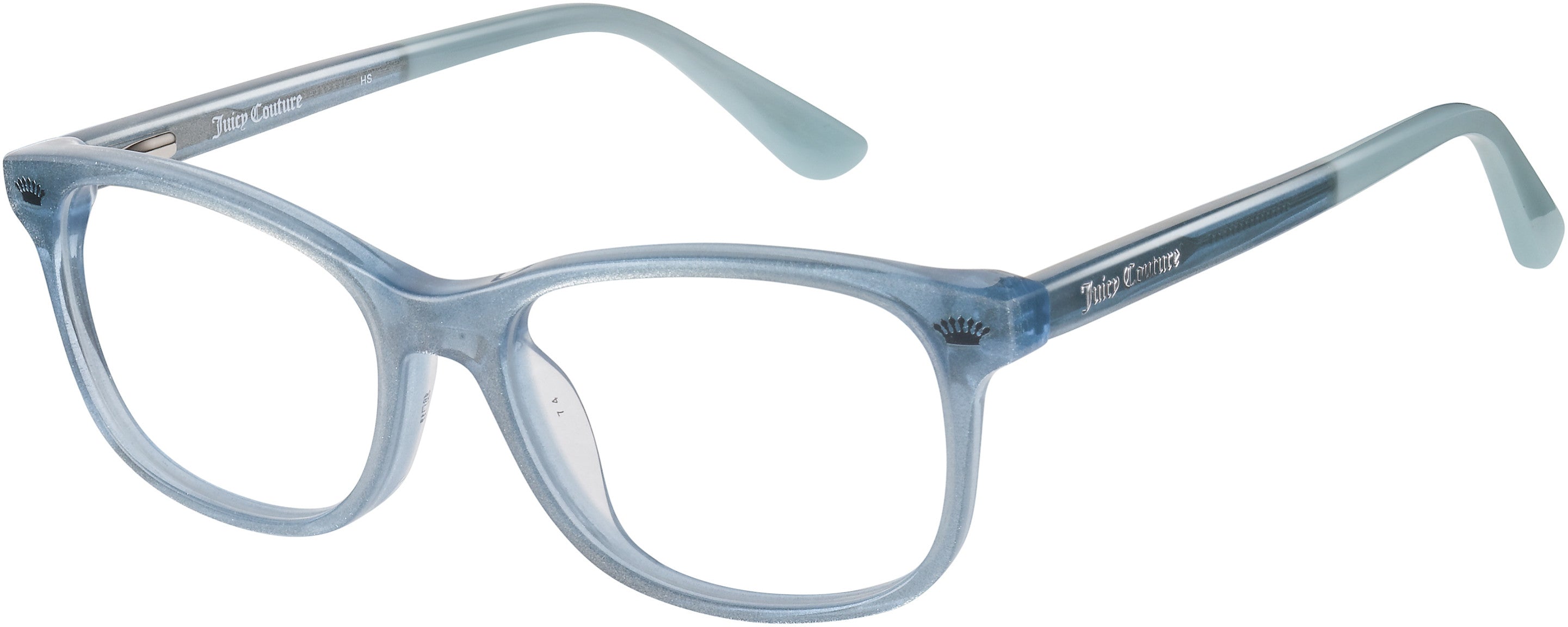 Juicy Couture Juicy 933 Rectangular Eyeglasses 0DXK-0DXK  Bl Glitter Silver (00 Demo Lens)