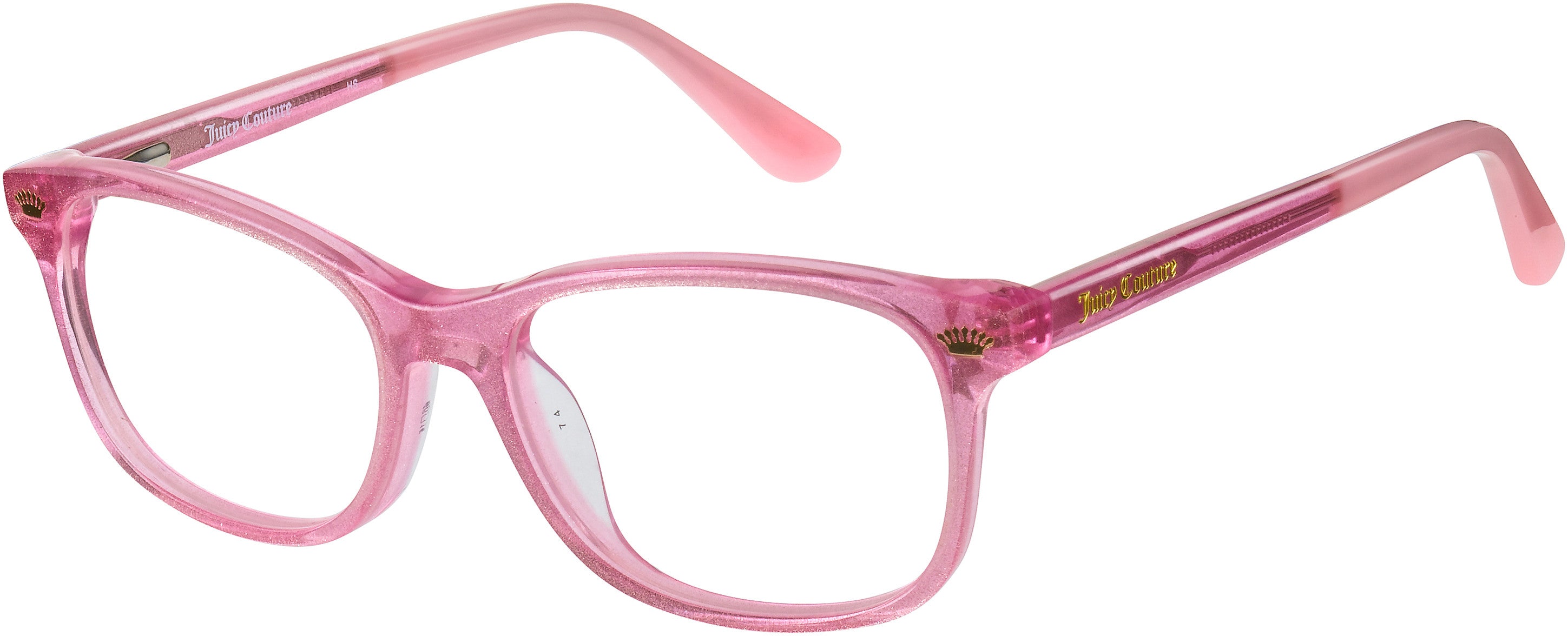 Juicy Couture Juicy 933 Rectangular Eyeglasses 0W66-0W66  Pink Glitter (00 Demo Lens)