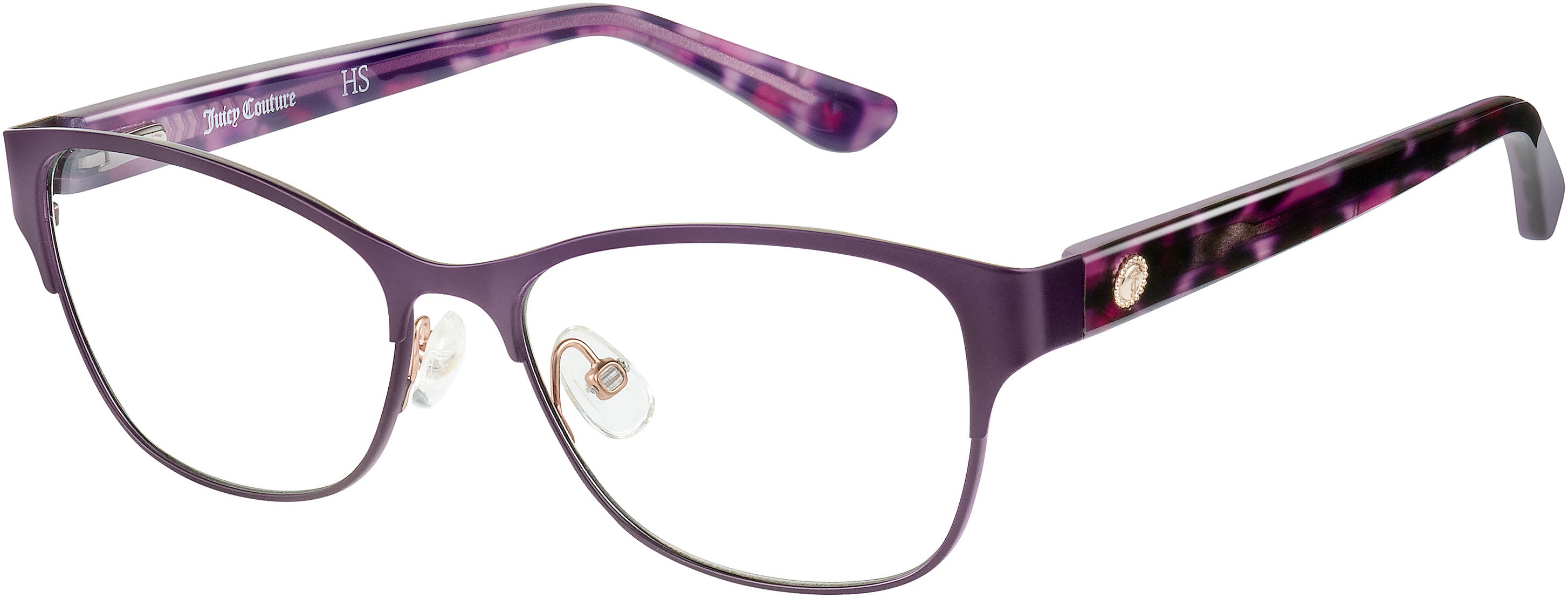 Juicy Couture Juicy 934 Cat Eye/butterfly Eyeglasses 00T7-00T7  Plum (00 Demo Lens)