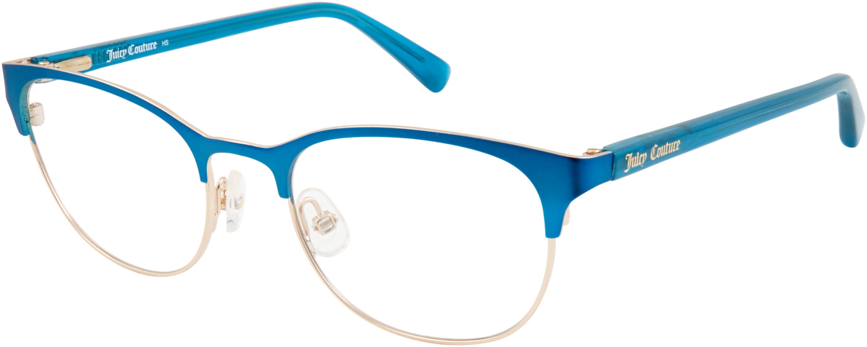 Juicy Couture Juicy 936 Rectangular Eyeglasses 0FLL-0FLL  Matte Blue (00 Demo Lens)