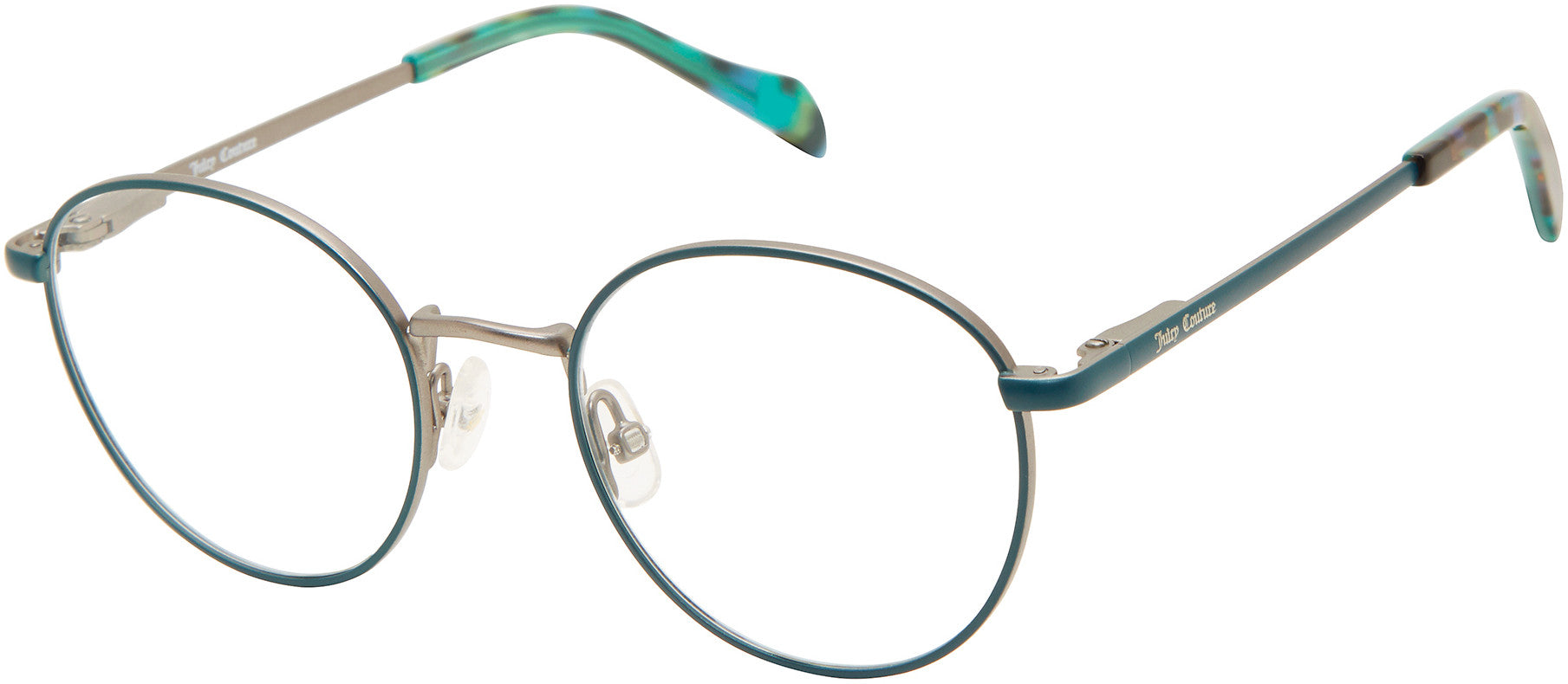 Juicy Couture Juicy 937 Oval Modified Eyeglasses 0PYW-0PYW  Matte Teal (00 Demo Lens)