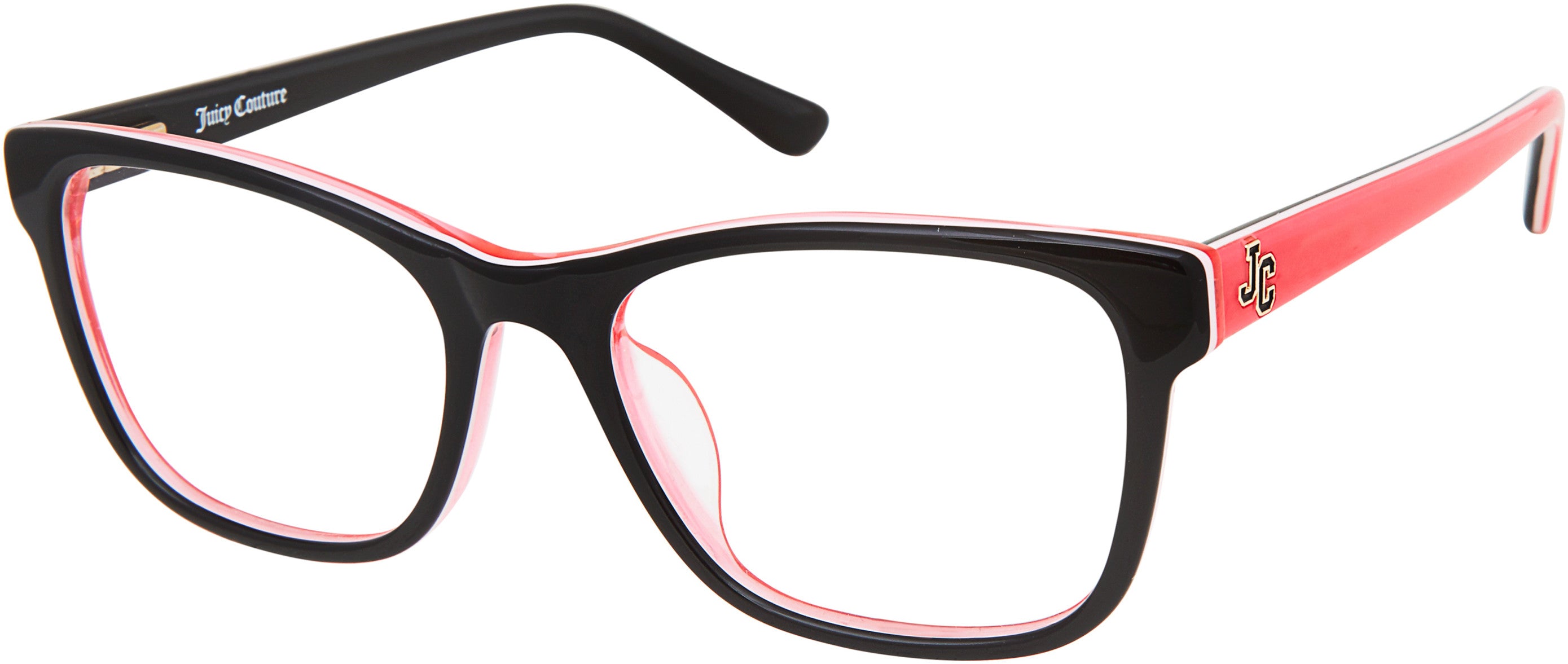 Juicy Couture Juicy 939 Rectangular Eyeglasses 0807-0807  Black (00 Demo Lens)