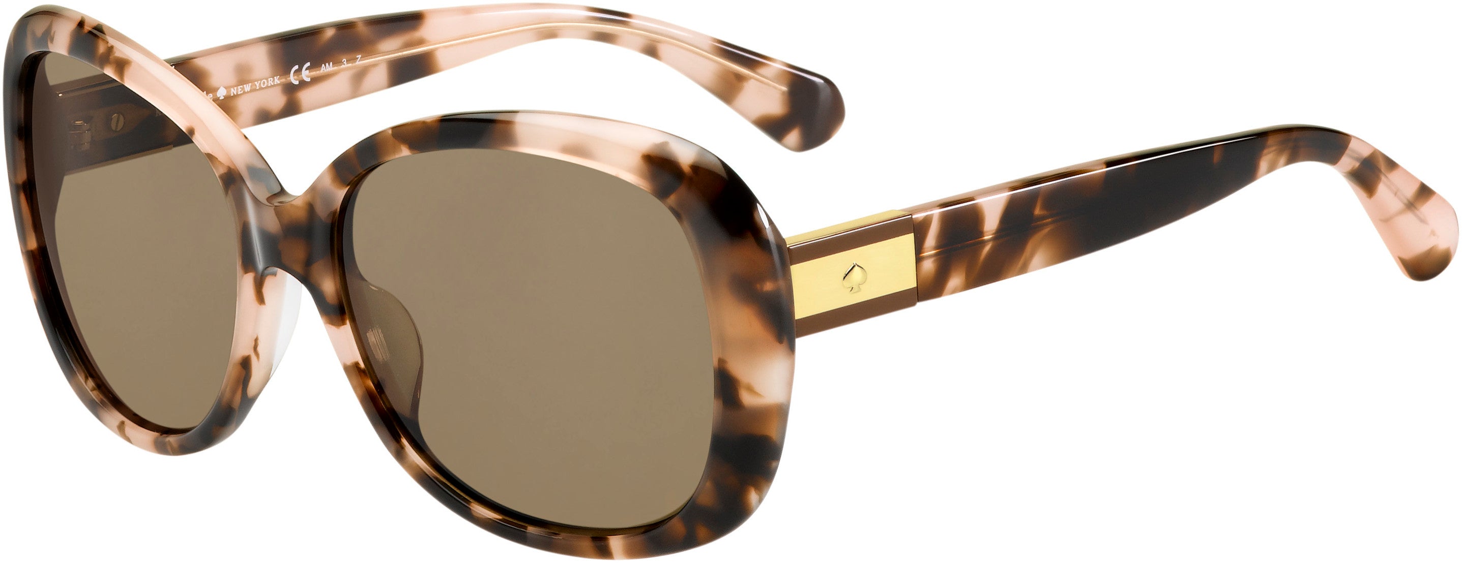 Kate Spade Judyann/P/S Rectangular Sunglasses 0HT8-0HT8  Pink Havana (SP Bronze Pz)