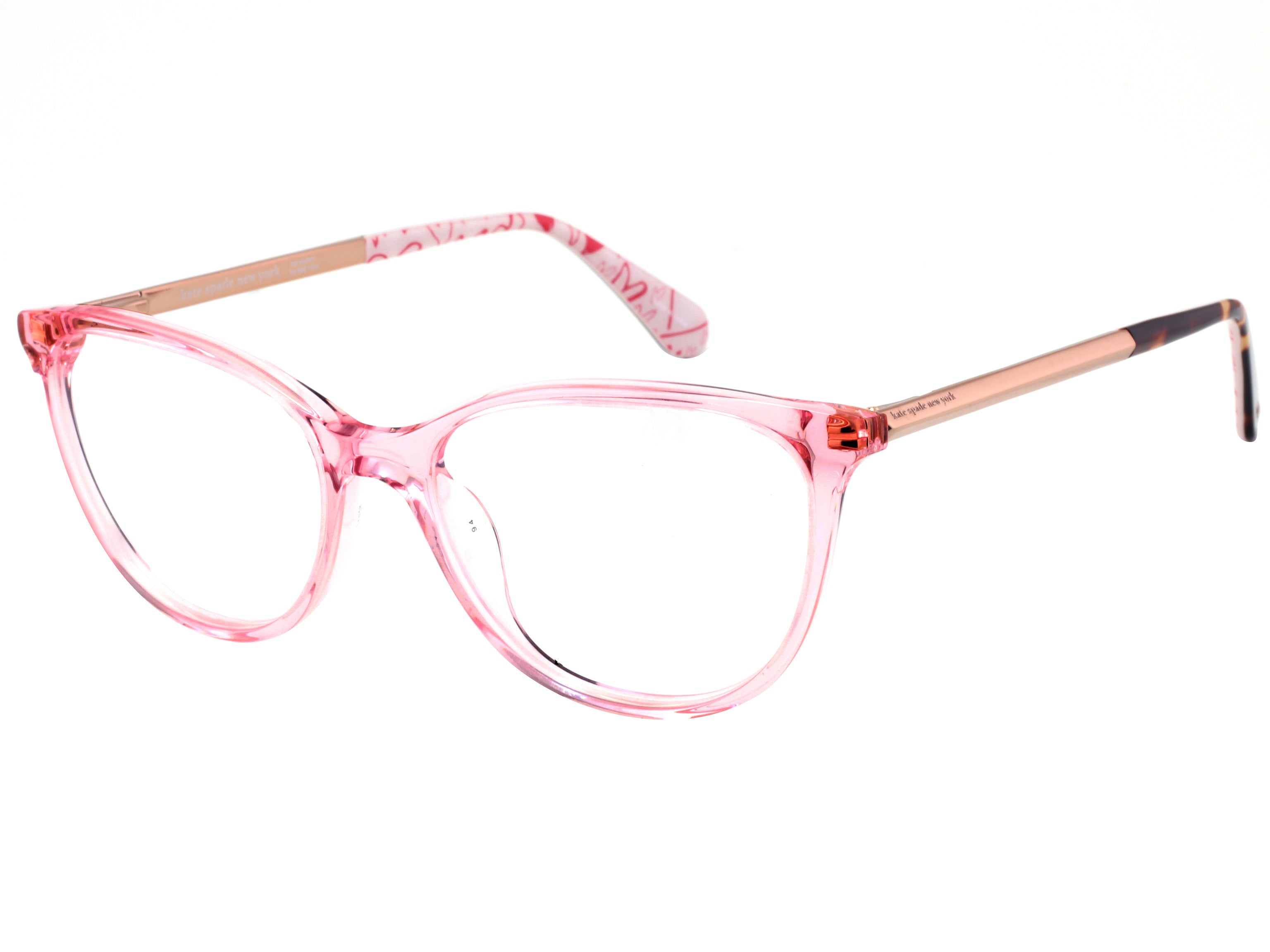 Kate Spade Kimberlee Square Eyeglasses 035J-035J  Pink (00 Demo Lens)