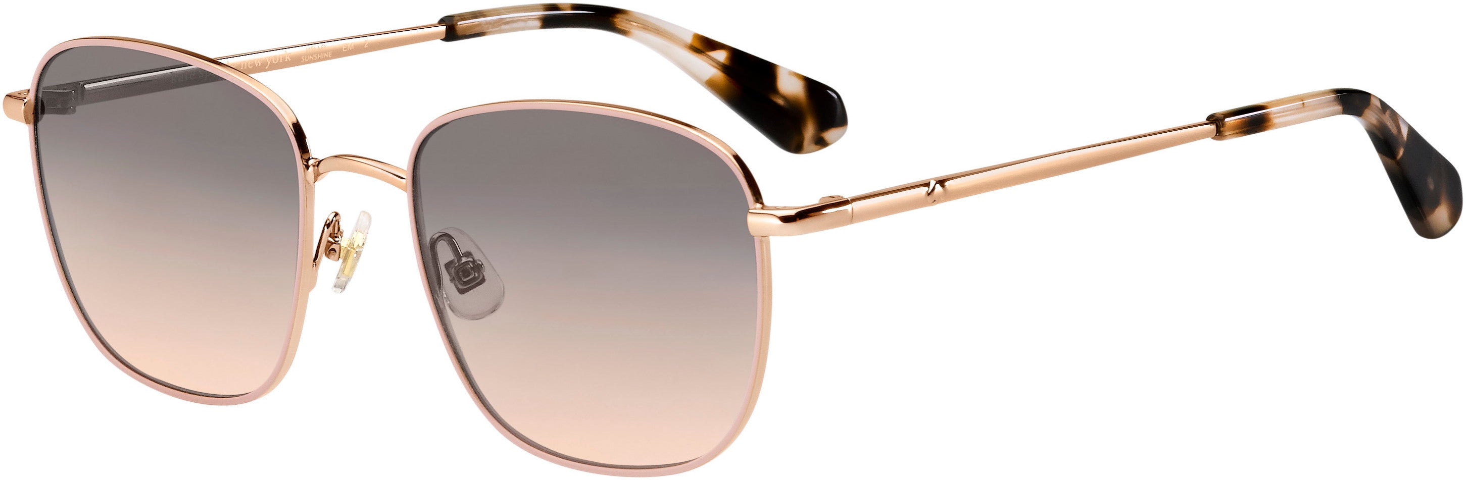 Kate Spade Kiyah/S Oval Modified Sunglasses 035J-035J  Pink (FF Gray Shded Pink)