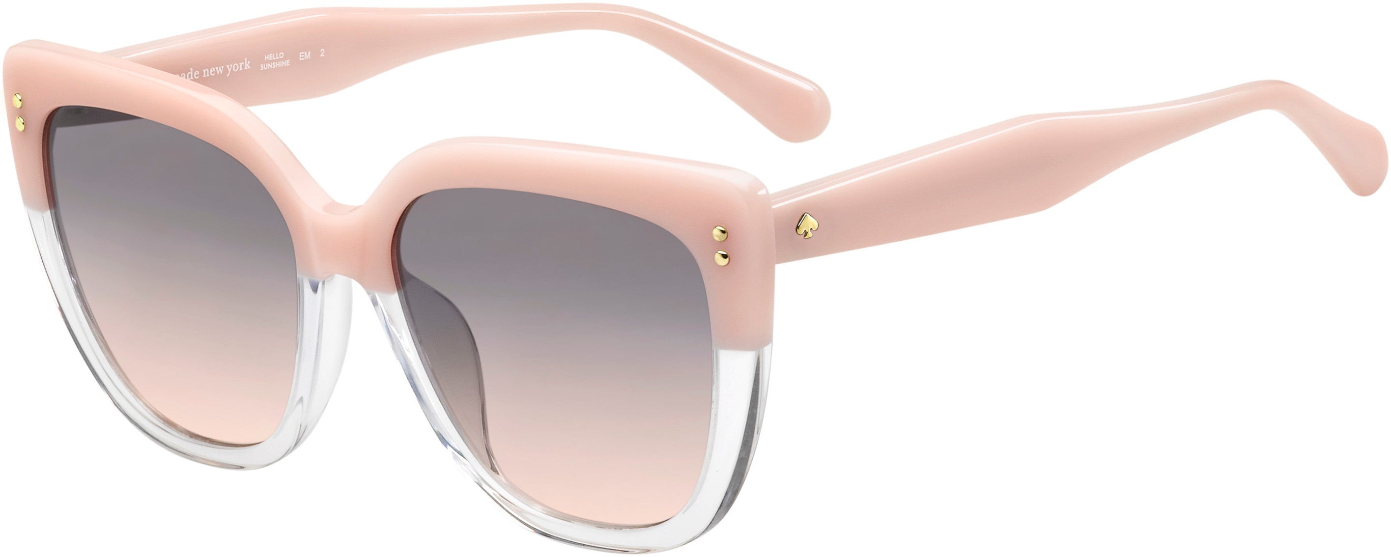 Kate Spade Kiyanna/S Square Sunglasses 035J-035J  Pink (FF Gray Shded Pink)