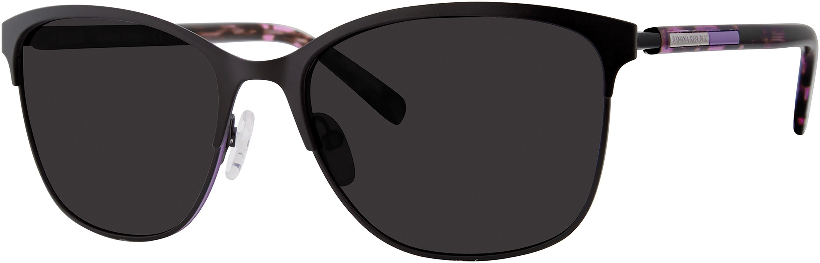 Banana Republic Klara/S Oval Modified Sunglasses 0807-0807  Black (M9 Gray Pz)