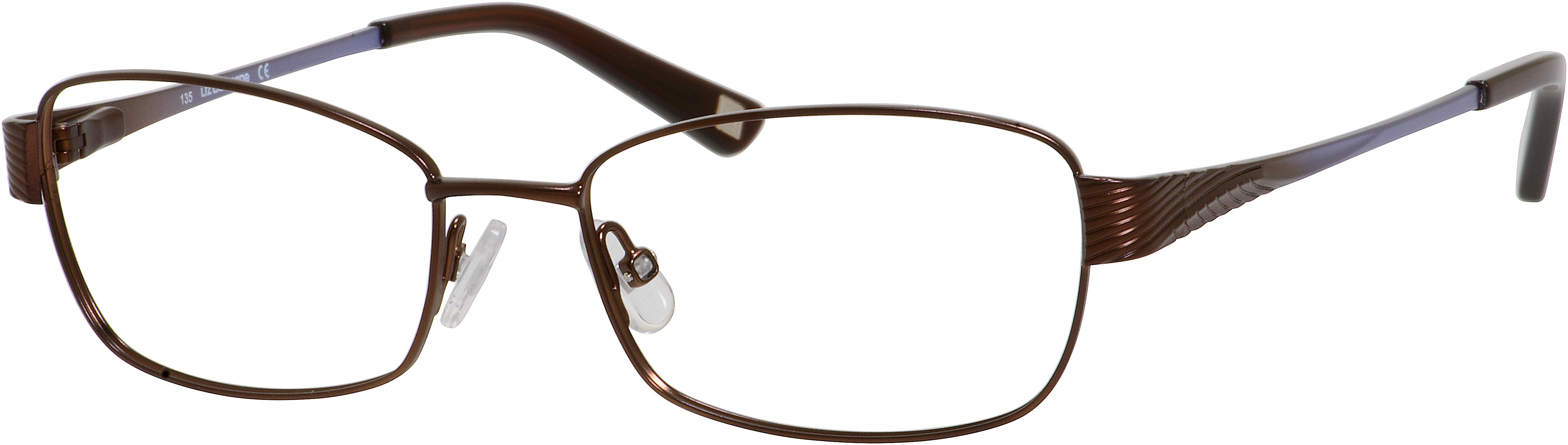  Liz Claiborne 427 Oval Eyeglasses 01J3-01J3  Brown (00 Demo Lens)