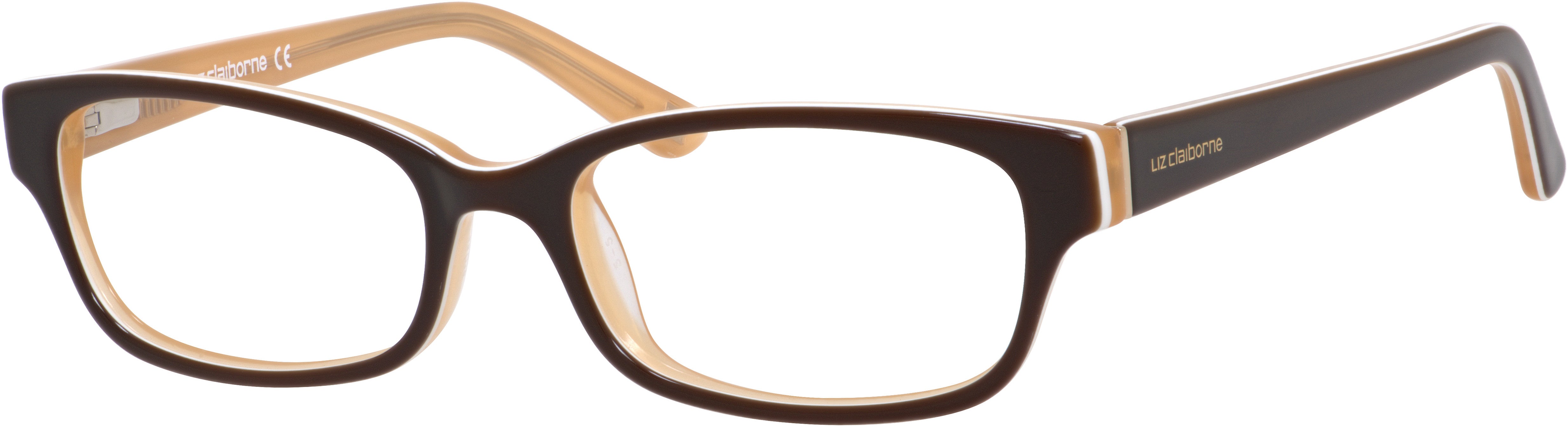  Liz Claiborne 429 Rectangular Eyeglasses 0EU3-0EU3  Brown Caramel (00 Demo Lens)
