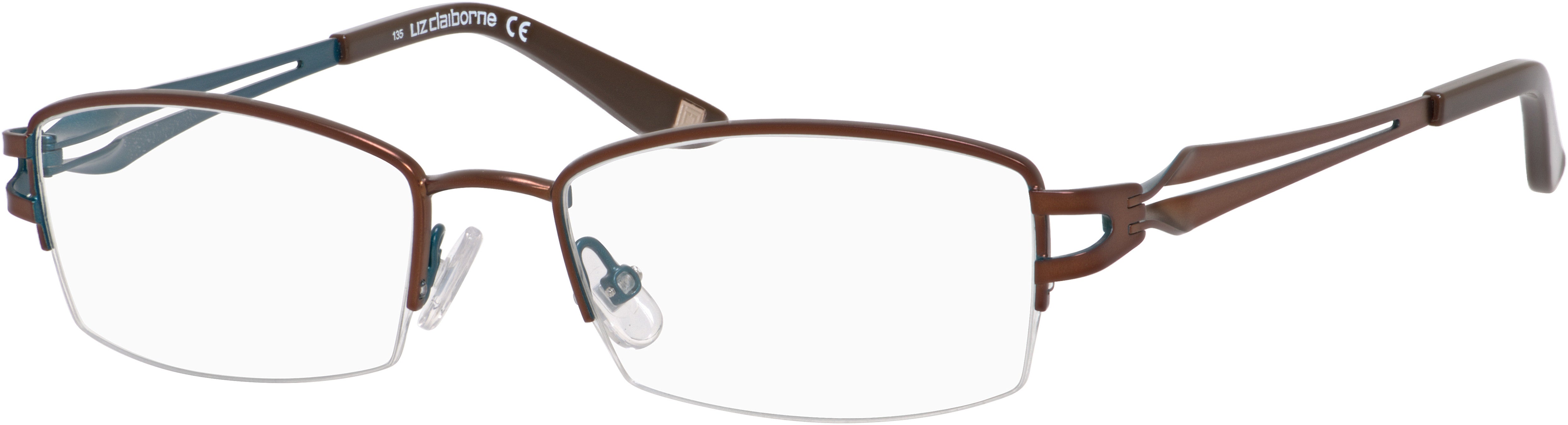  Liz Claiborne 432 Rectangular Eyeglasses 0JBP-0JBP  Brown (00 Demo Lens)