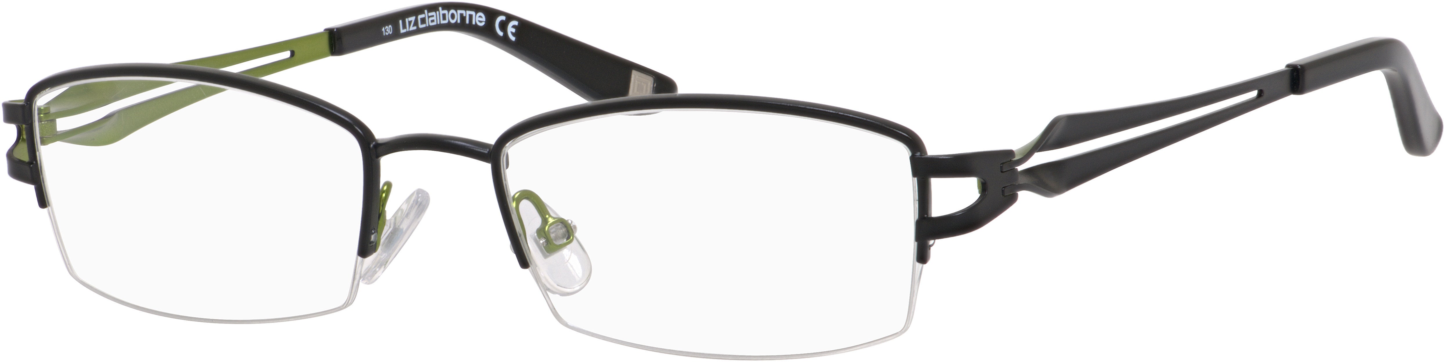  Liz Claiborne 432 Rectangular Eyeglasses 0JBS-0JBS  Black (00 Demo Lens)