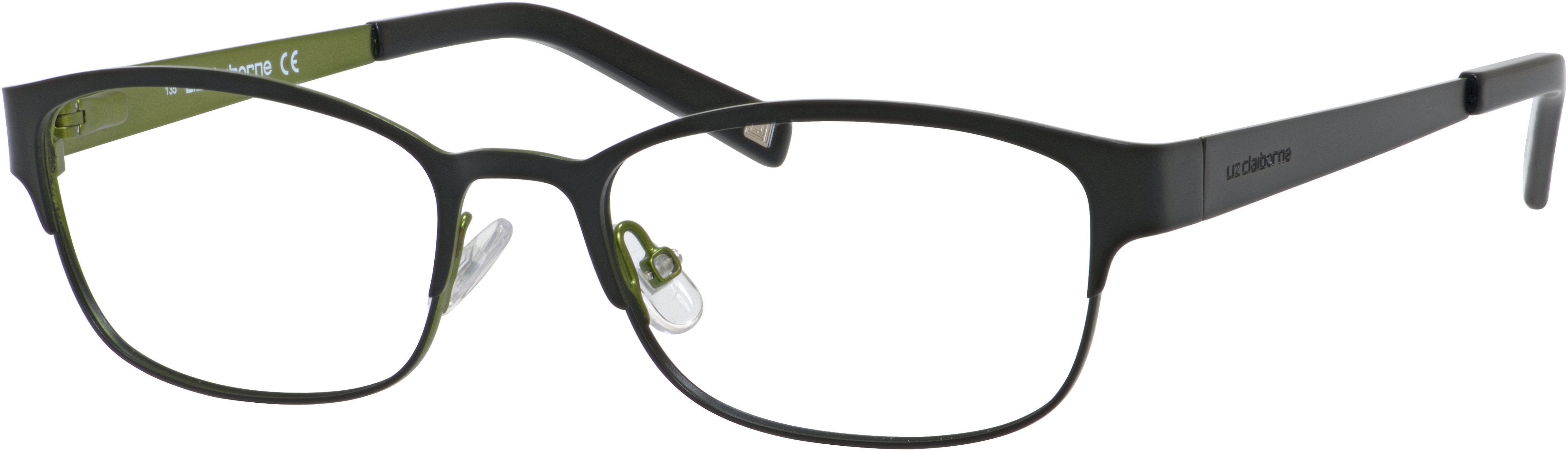  Liz Claiborne 438 Oval Modified Eyeglasses 0JBS-0JBS  Black (00 Demo Lens)