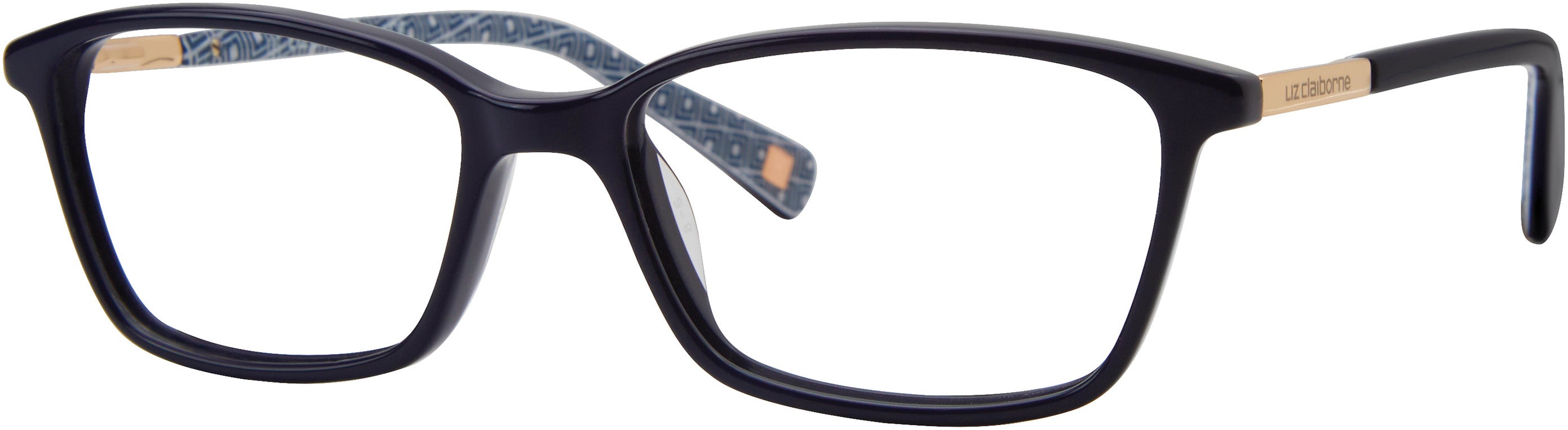  Liz Claiborne 448 Rectangular Eyeglasses 0PJP-0PJP  Blue (00 Demo Lens)