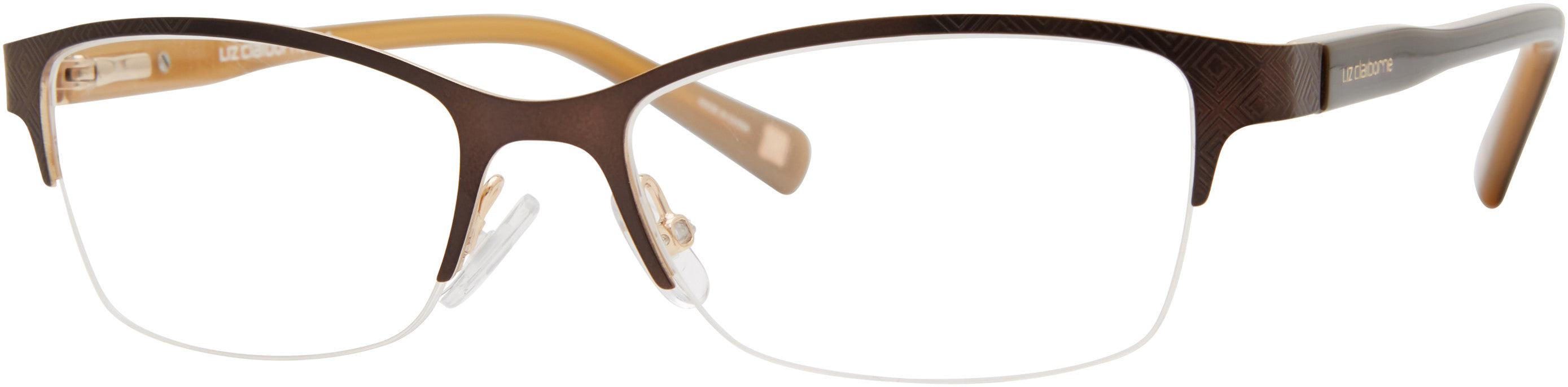  Liz Claiborne 456 Rectangular Eyeglasses 0UFM-0UFM  Bwgd Grid (00 Demo Lens)