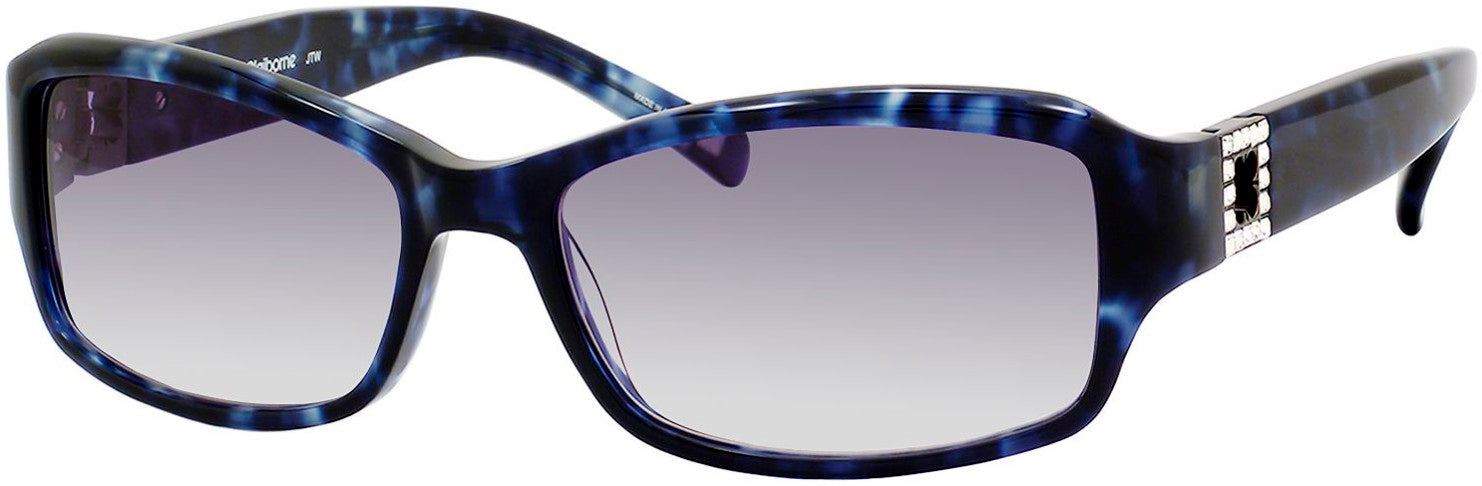  Liz Claiborne 534/S Rectangular Sunglasses 0JTW-0JTW  Navy Black Marble (AM Gray Gradient)
