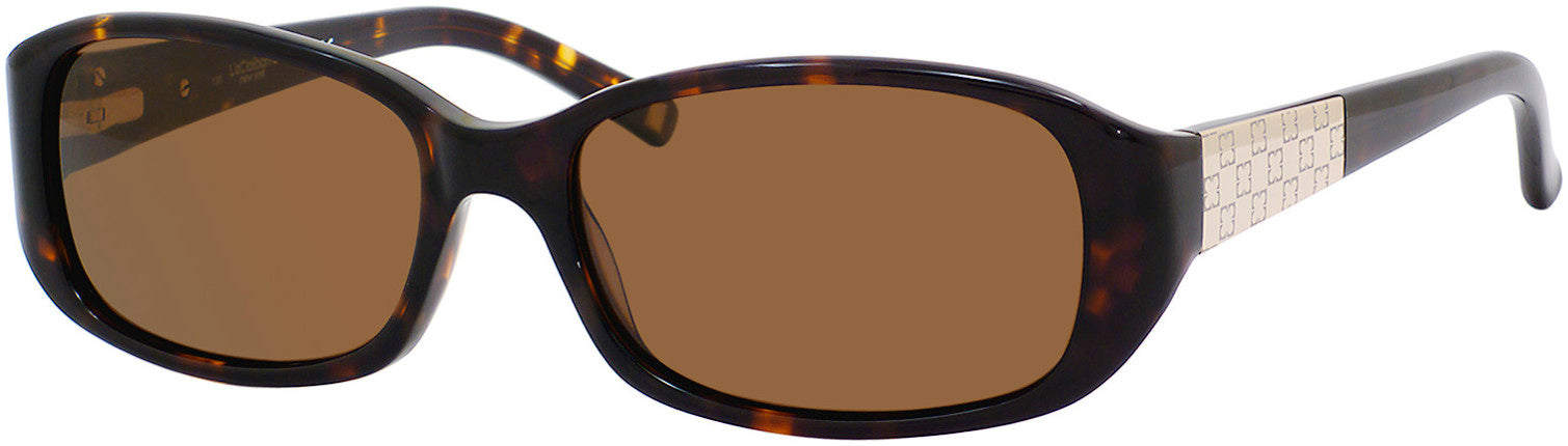  Liz Claiborne 542/S Rectangular Shallow Sunglasses 086P-086P  Dark Havana (VW Dark Brown Pz)