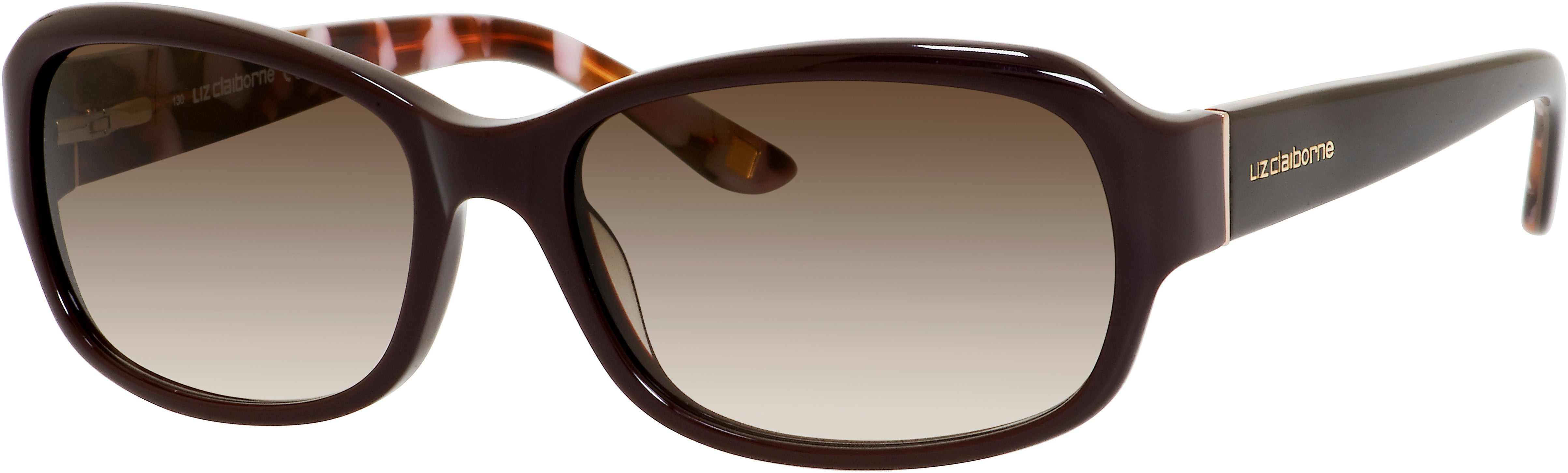  Liz Claiborne 560/S Rectangular Sunglasses 0JUB-0JUB  Mahogany (JS Brown Gradient)