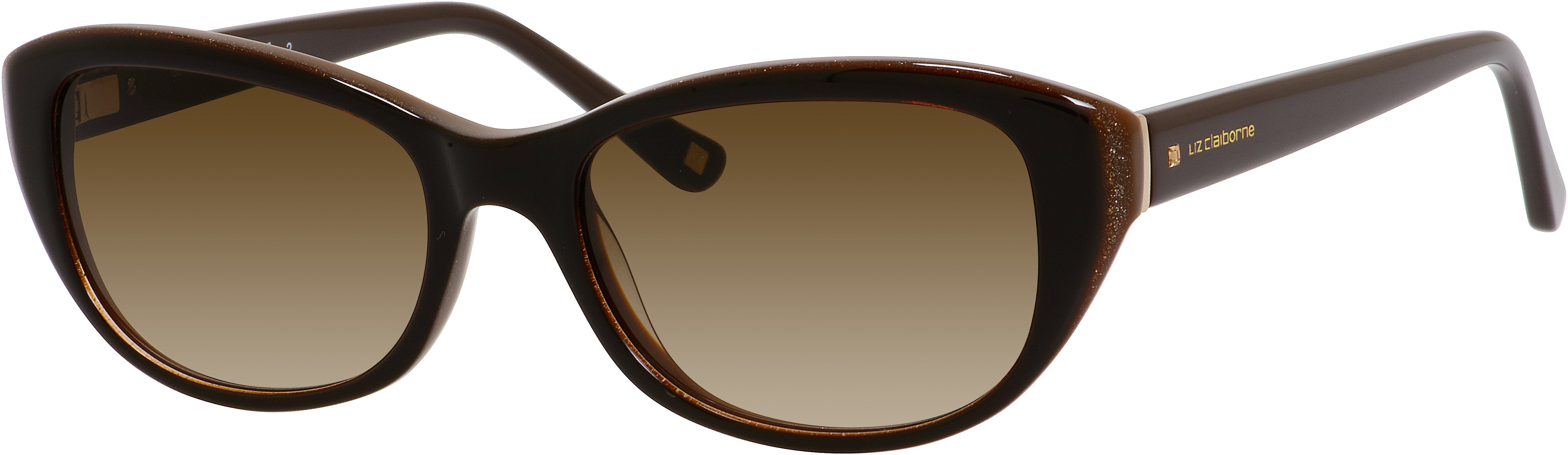  Liz Claiborne 561/S Oval Sunglasses 0DS3-0DS3  Mocca Lurex (CC Brown Gradient)